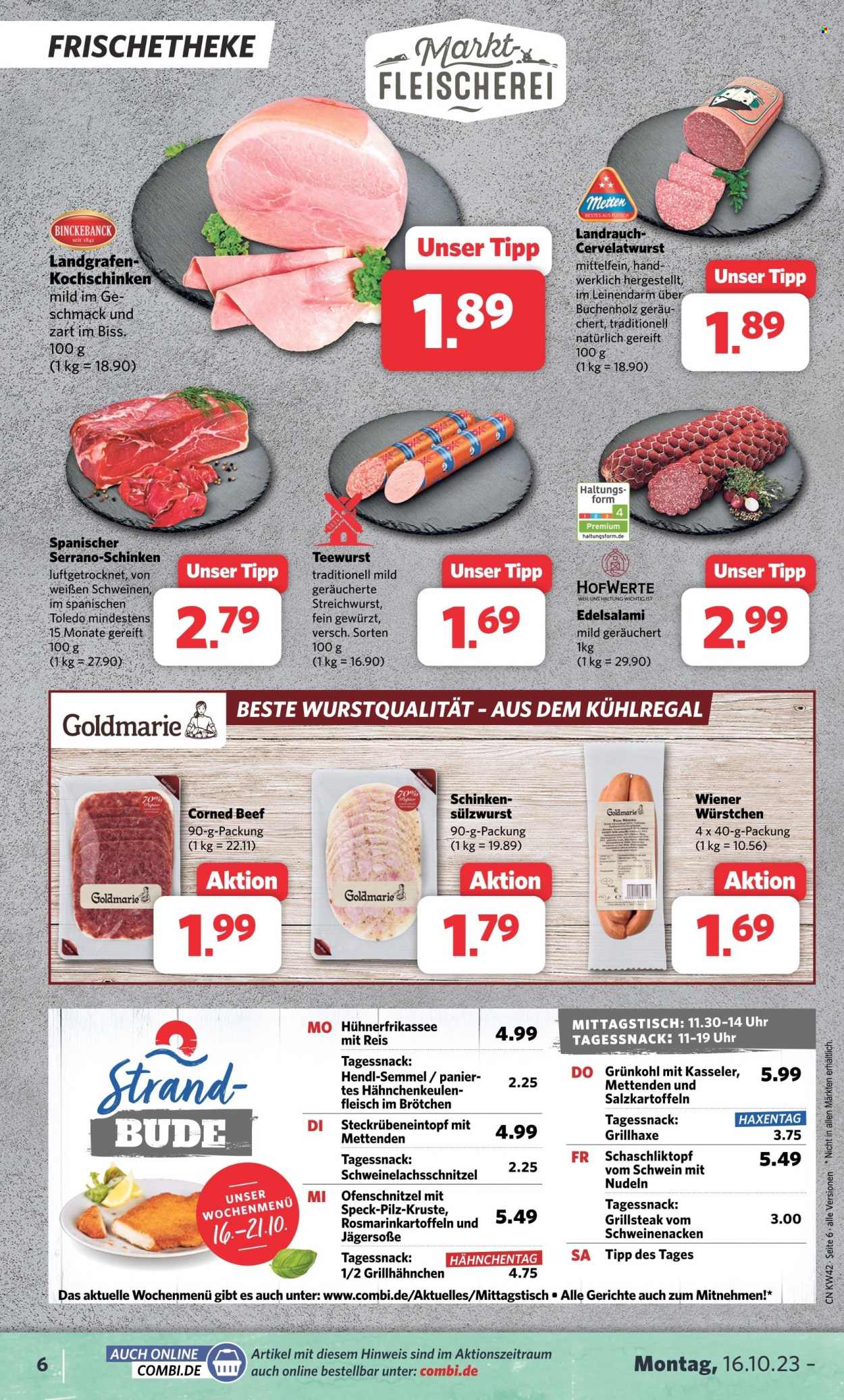 Combi Prospekte  - 16.10.2023 - 21.10.2023. Seite 6