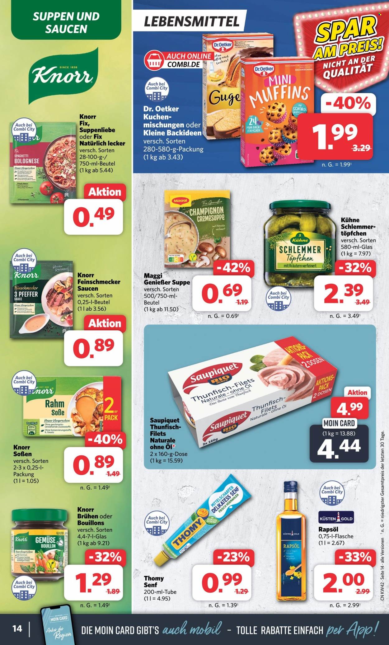 Combi Prospekte  - 16.10.2023 - 21.10.2023. Seite 14