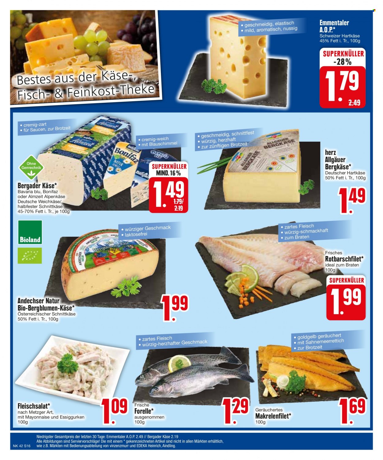 Edeka Prospekte  - 16.10.2023 - 21.10.2023. Seite 16
