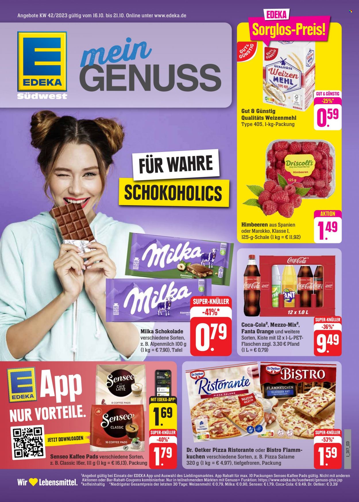 Edeka Prospekte  - 16.10.2023 - 21.10.2023. Seite 1