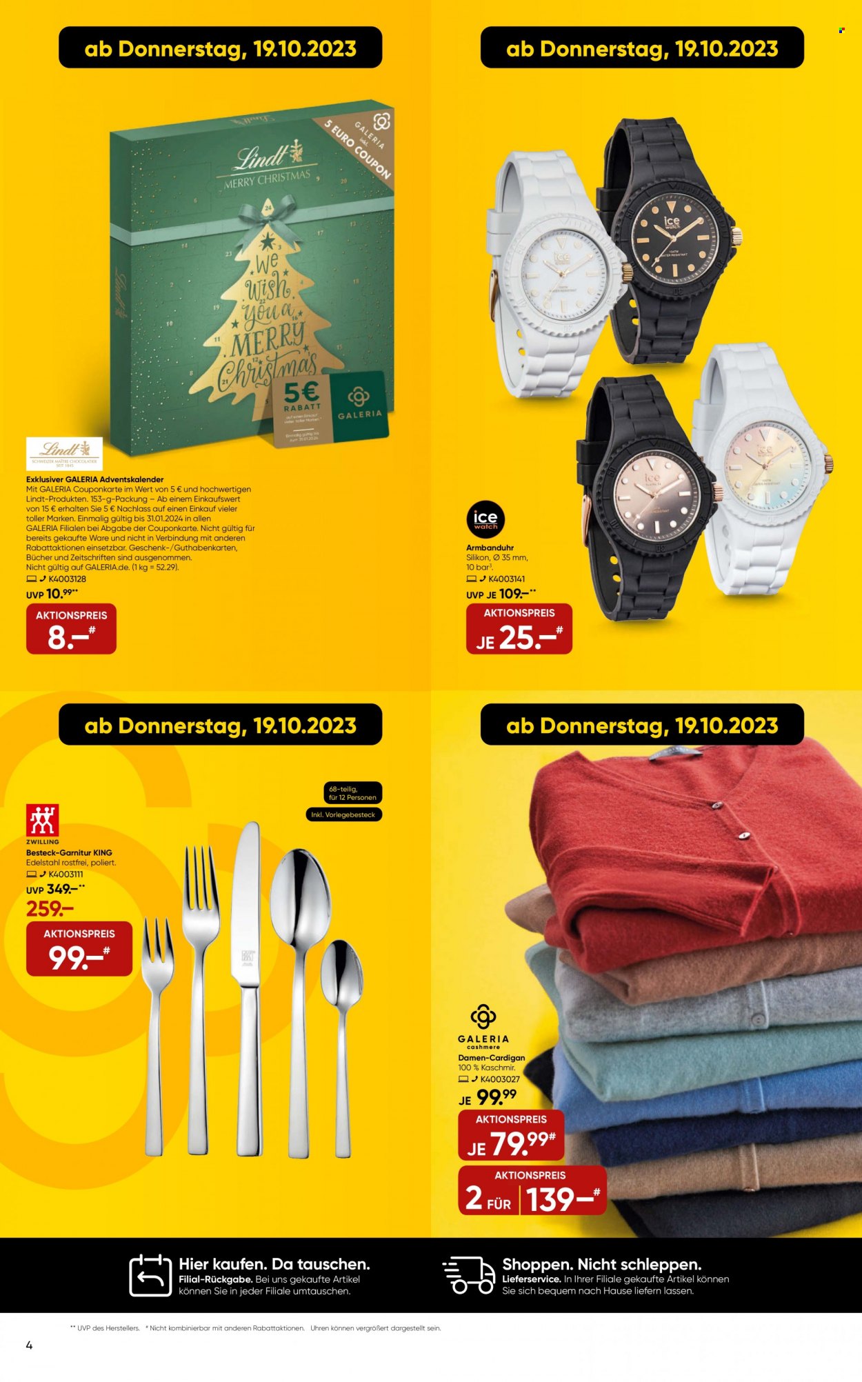 GALERIA Karstadt Kaufhof Prospekte  - 18.10.2023 - 24.10.2023. Seite 4