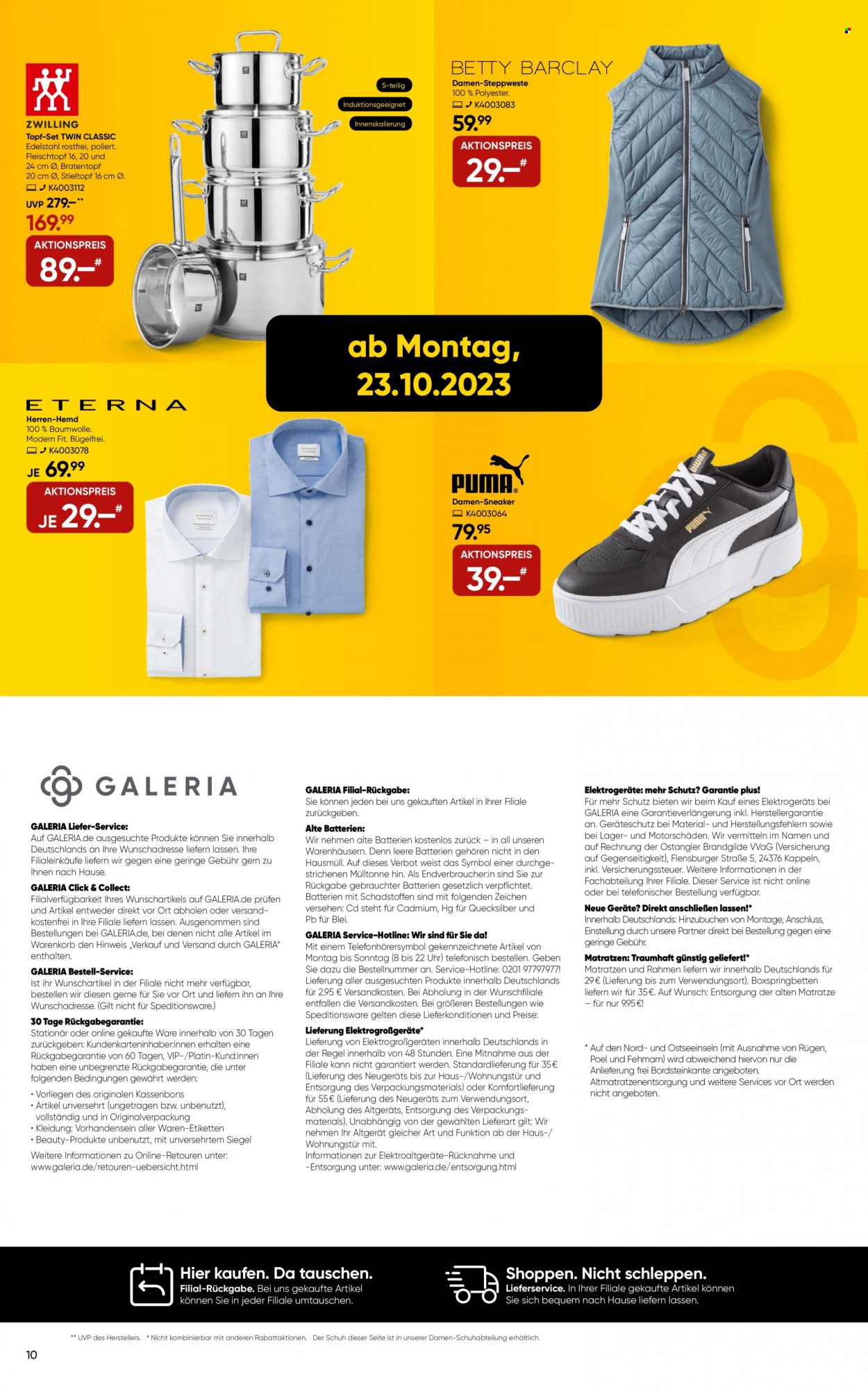 GALERIA Karstadt Kaufhof Prospekte  - 18.10.2023 - 24.10.2023. Seite 10