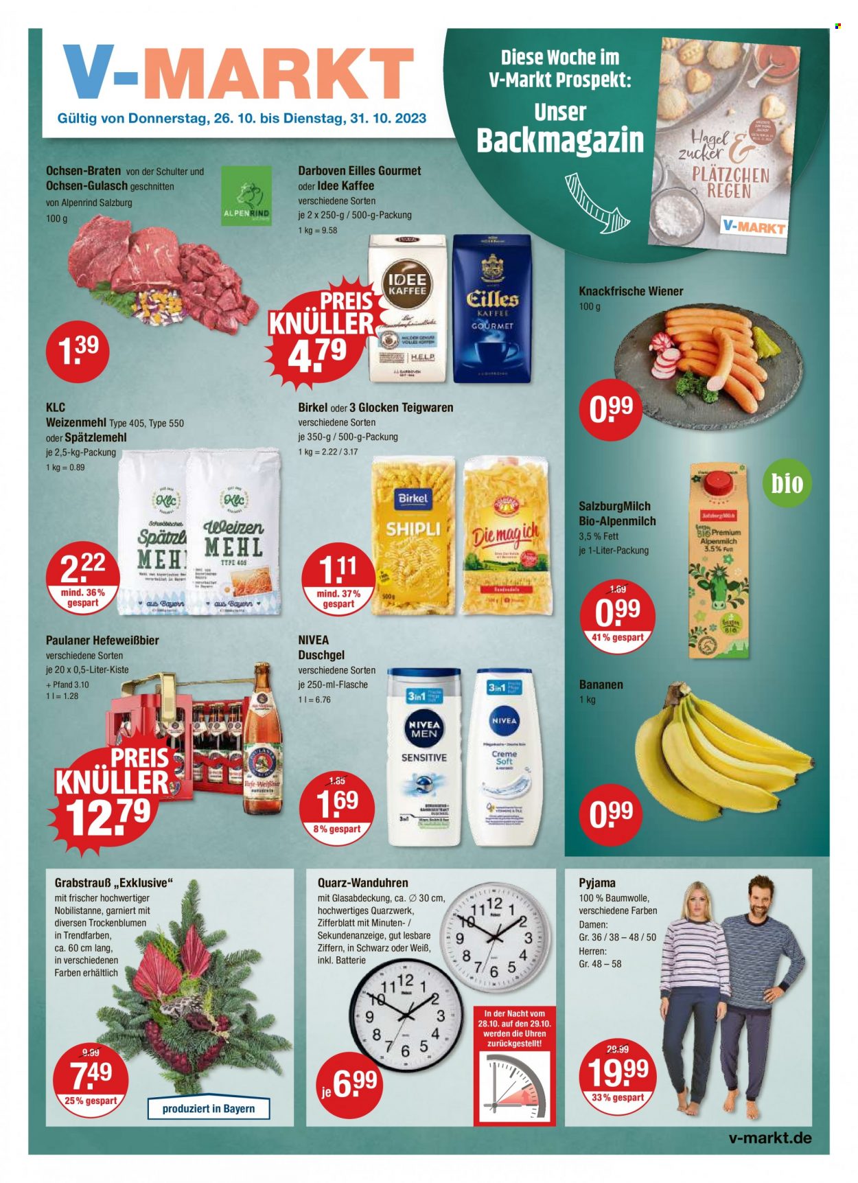 V-Markt Prospekte  - 26.10.2023 - 31.10.2023. Seite 1