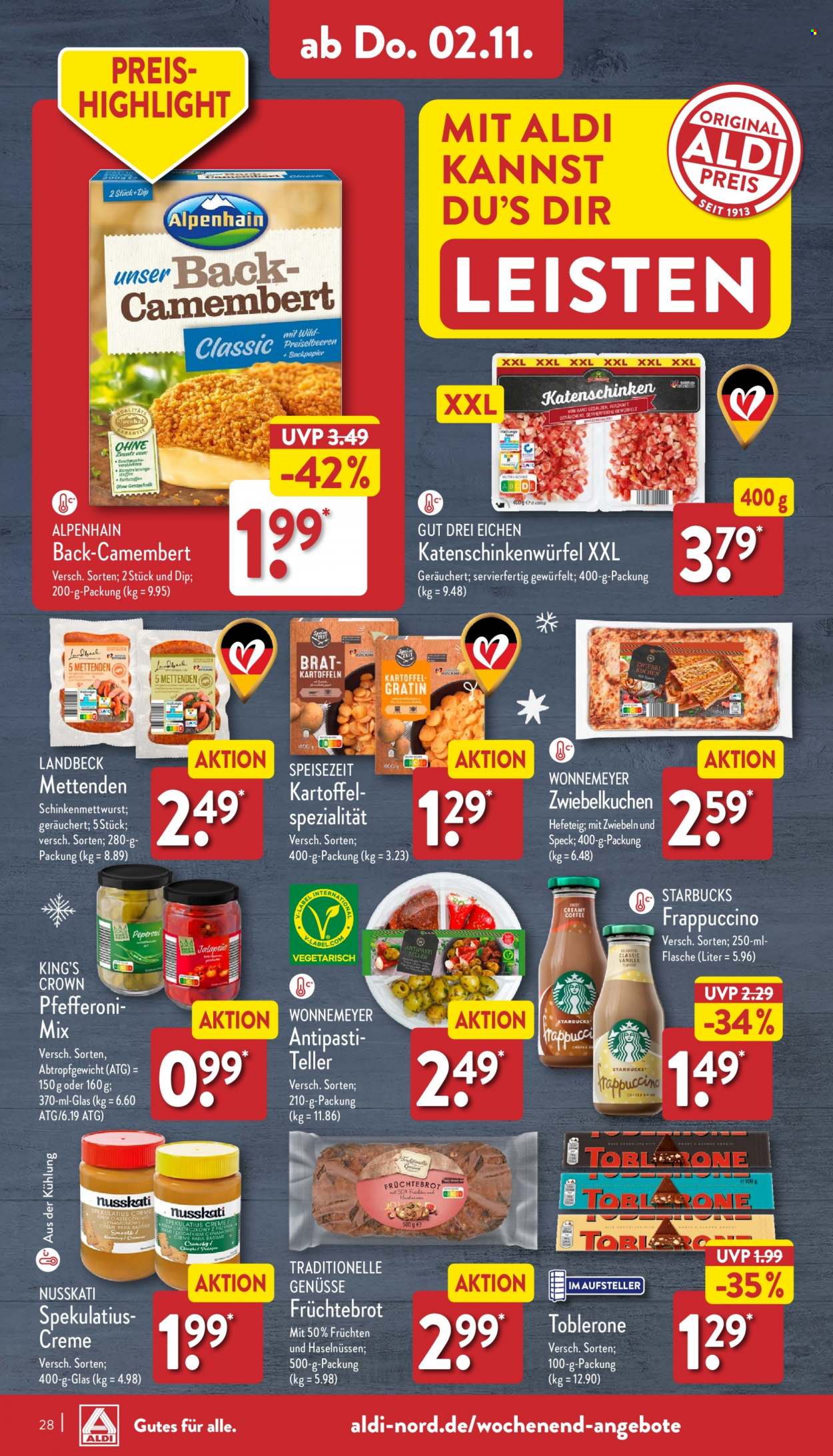 ALDI Nord Prospekte  - 30.10.2023 - 4.11.2023. Seite 28