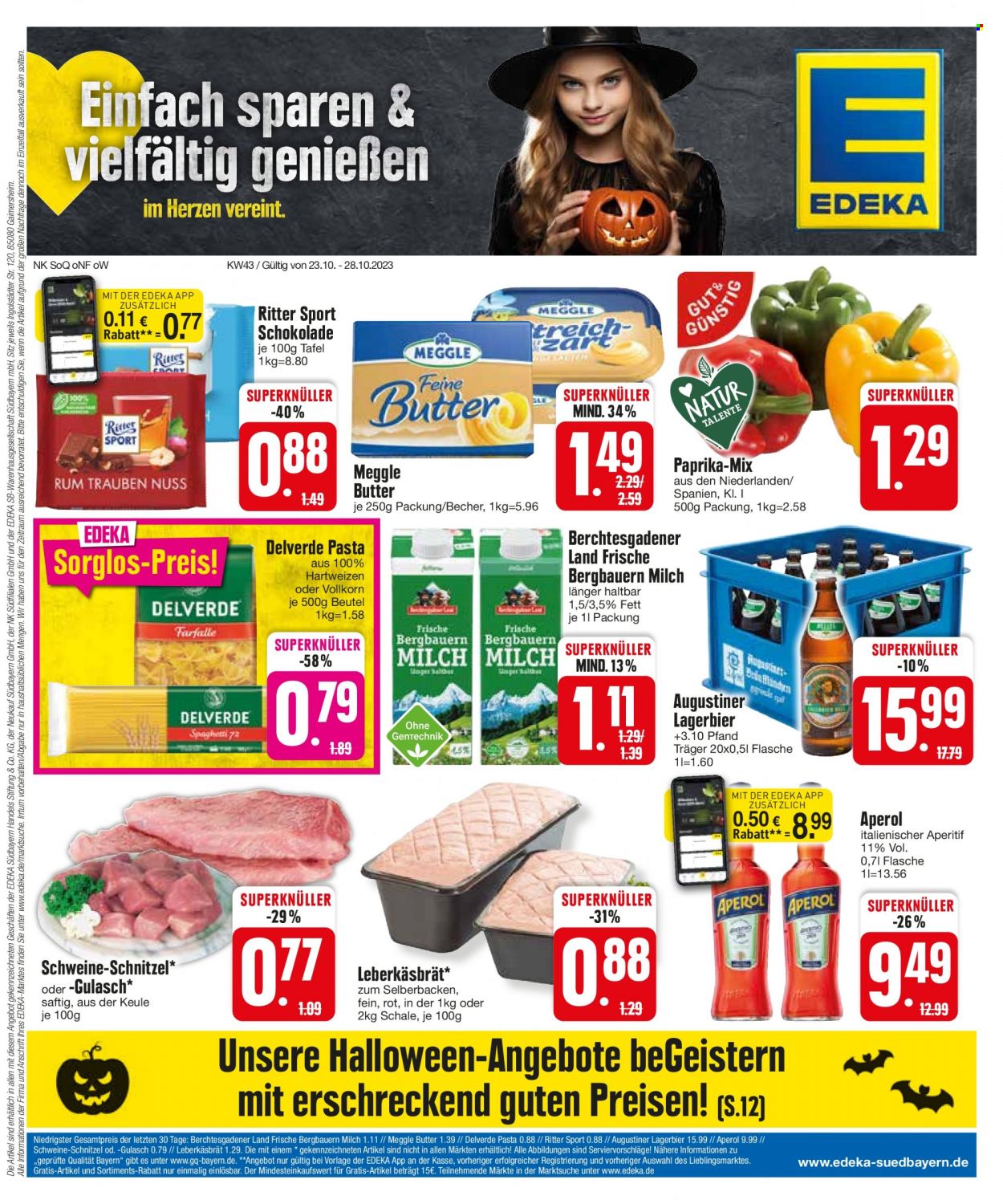 Edeka Prospekte  - 23.10.2023 - 28.10.2023. Seite 1