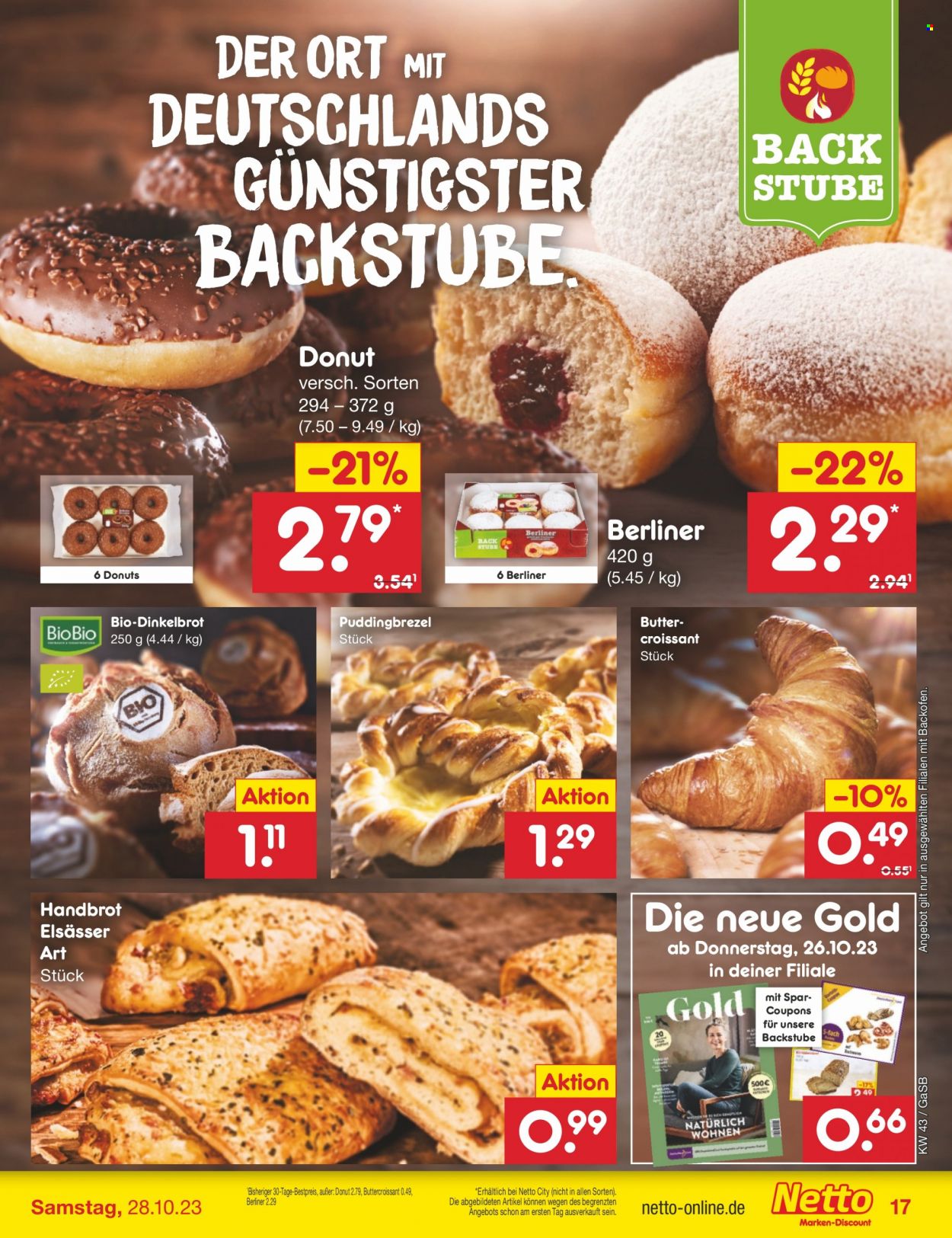 Netto Marken-Discount Prospekte  - 23.10.2023 - 28.10.2023. Seite 17