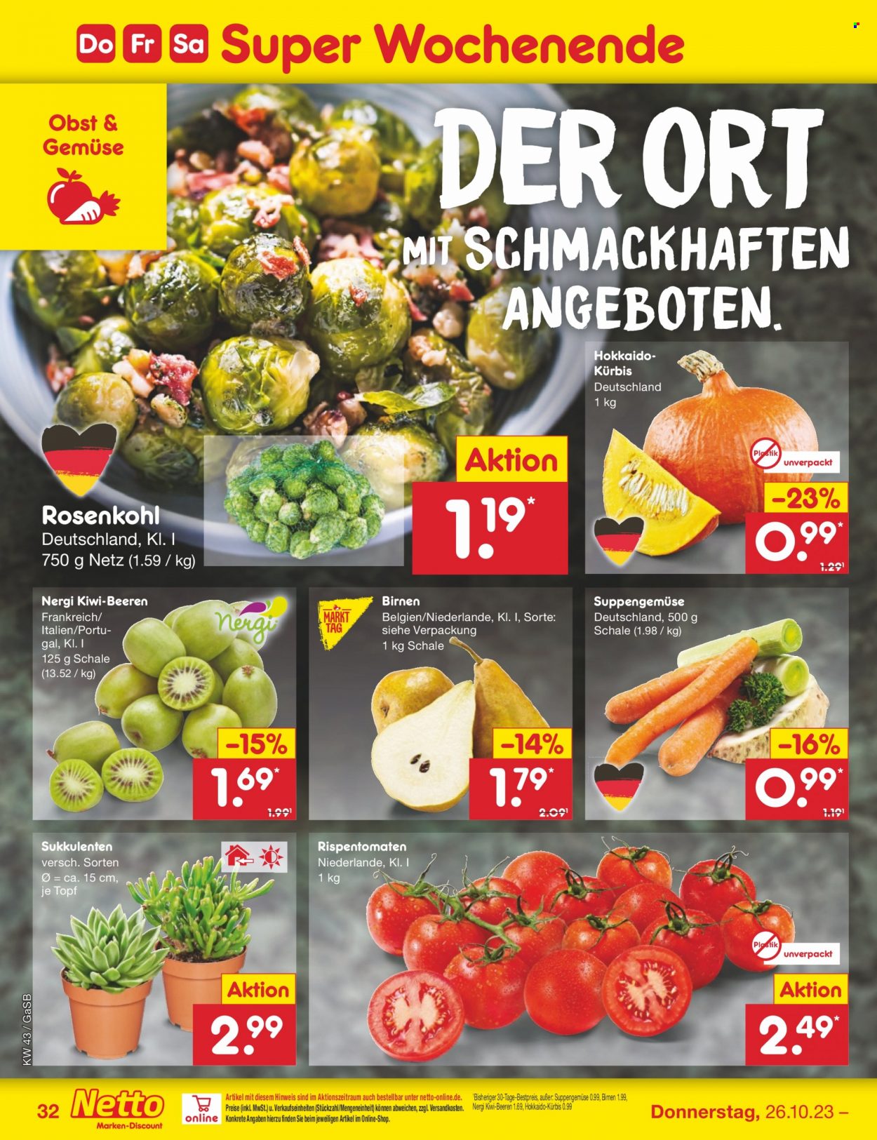 Netto Marken-Discount Prospekte  - 23.10.2023 - 28.10.2023. Seite 34