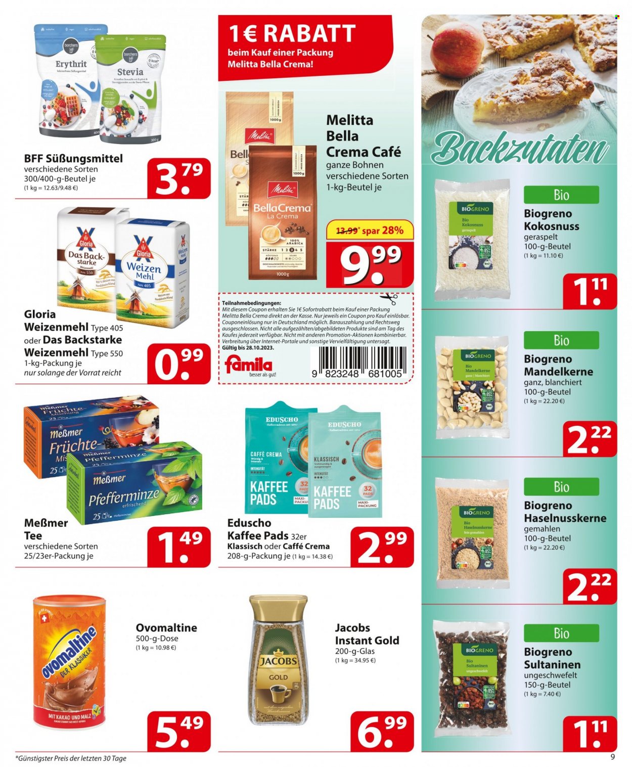 famila Prospekte  - 23.10.2023 - 28.10.2023. Seite 9
