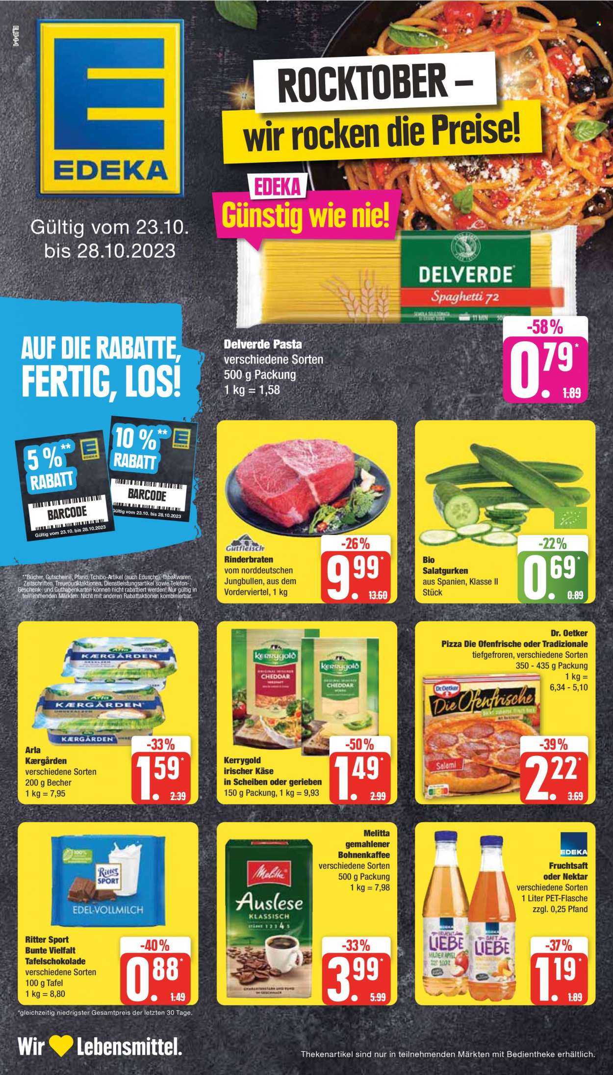 Edeka Prospekte  - 23.10.2023 - 28.10.2023. Seite 1