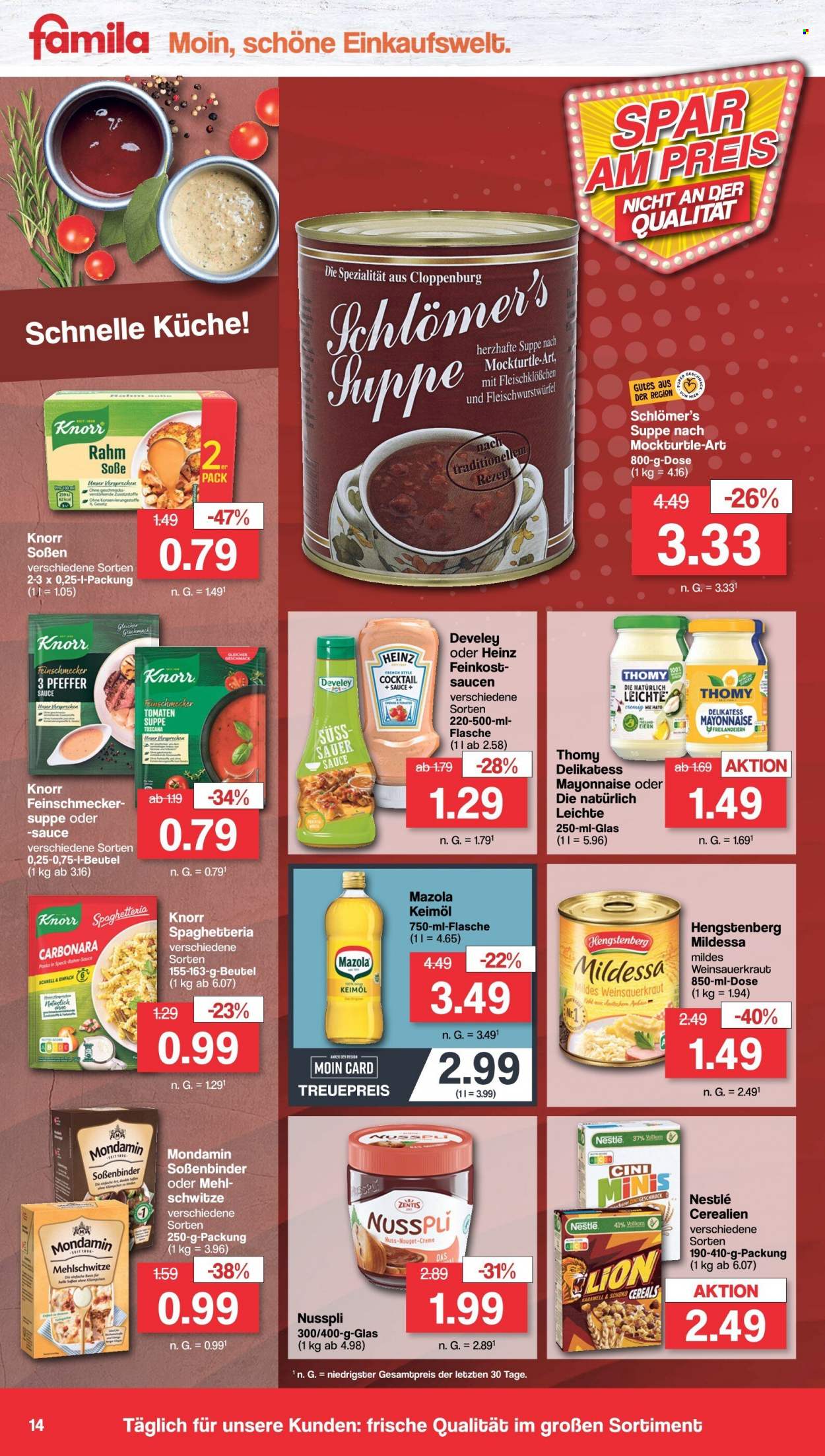 famila Prospekte  - 23.10.2023 - 28.10.2023. Seite 14