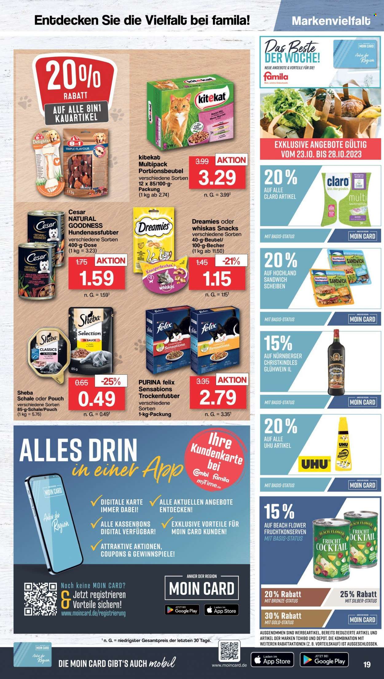 famila Prospekte  - 23.10.2023 - 28.10.2023. Seite 19