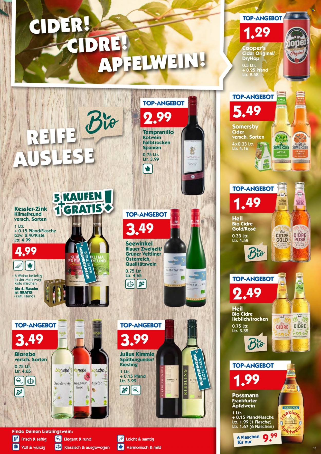 Hol'ab! Getränkemarkt Prospekte  - 23.10.2023 - 28.10.2023. Seite 11