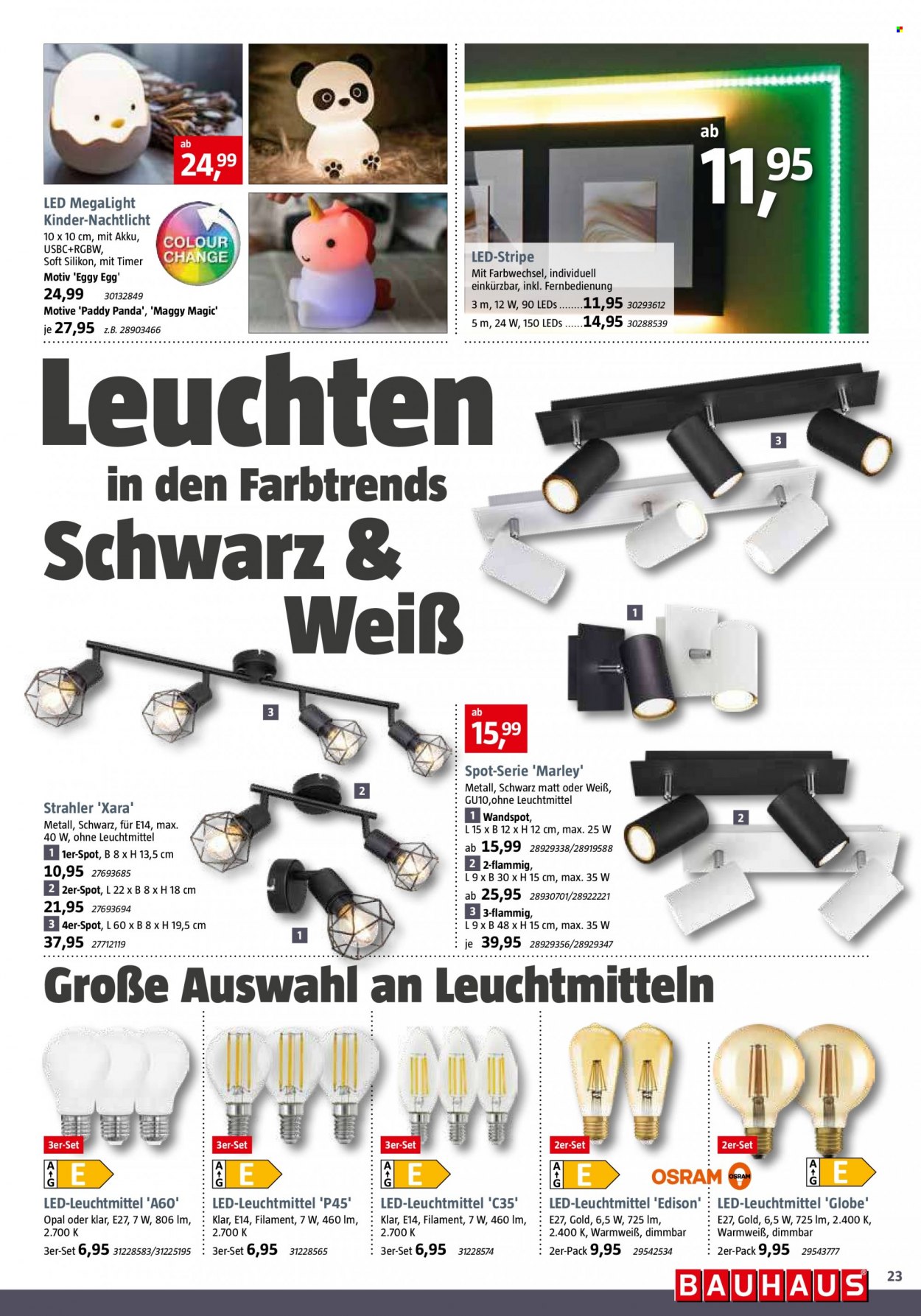Bauhaus Prospekte  - 28.10.2023 - 2.12.2023. Seite 23