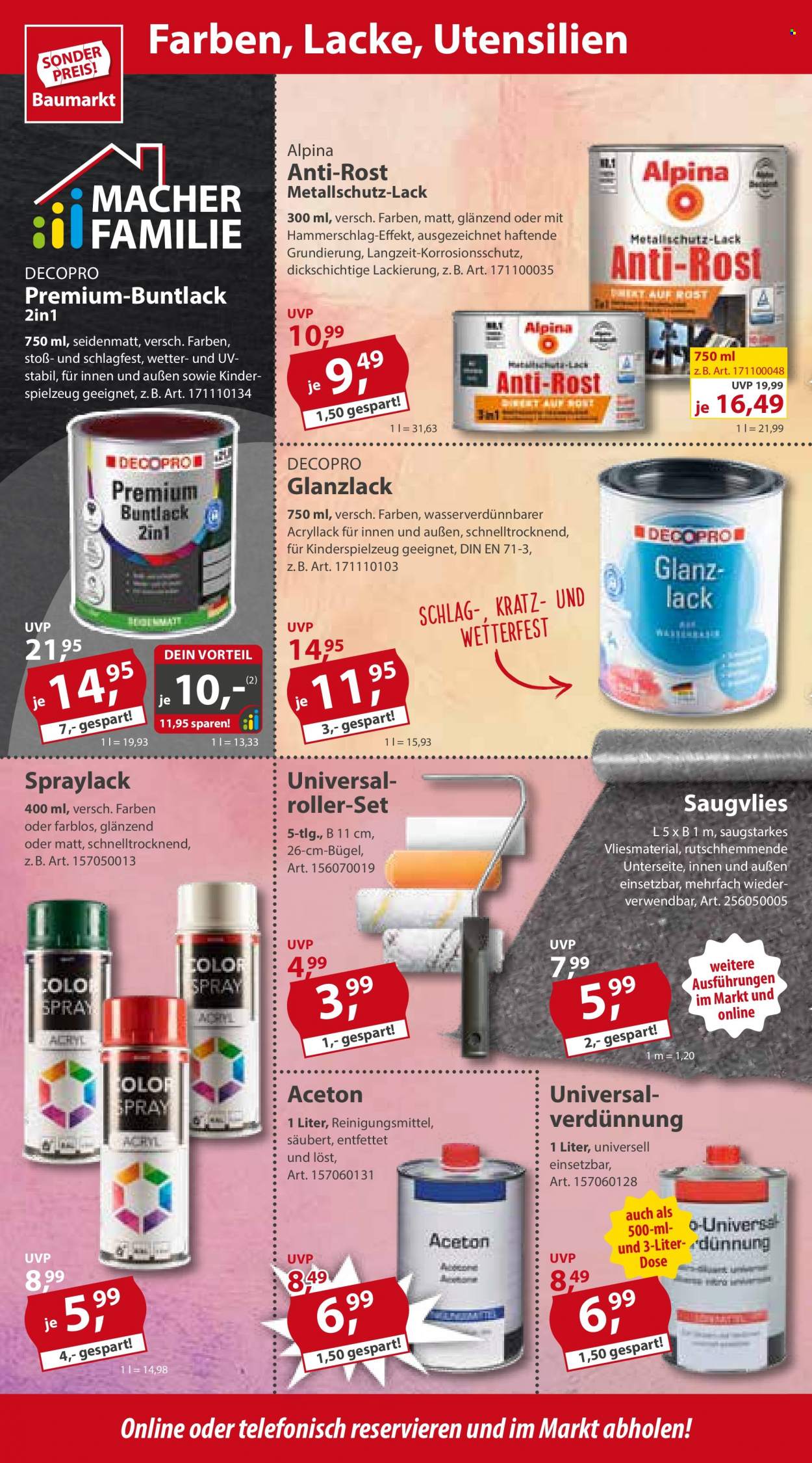 Sonderpreis-Baumarkt Prospekte  - 4.11.2023 - 10.11.2023. Seite 16