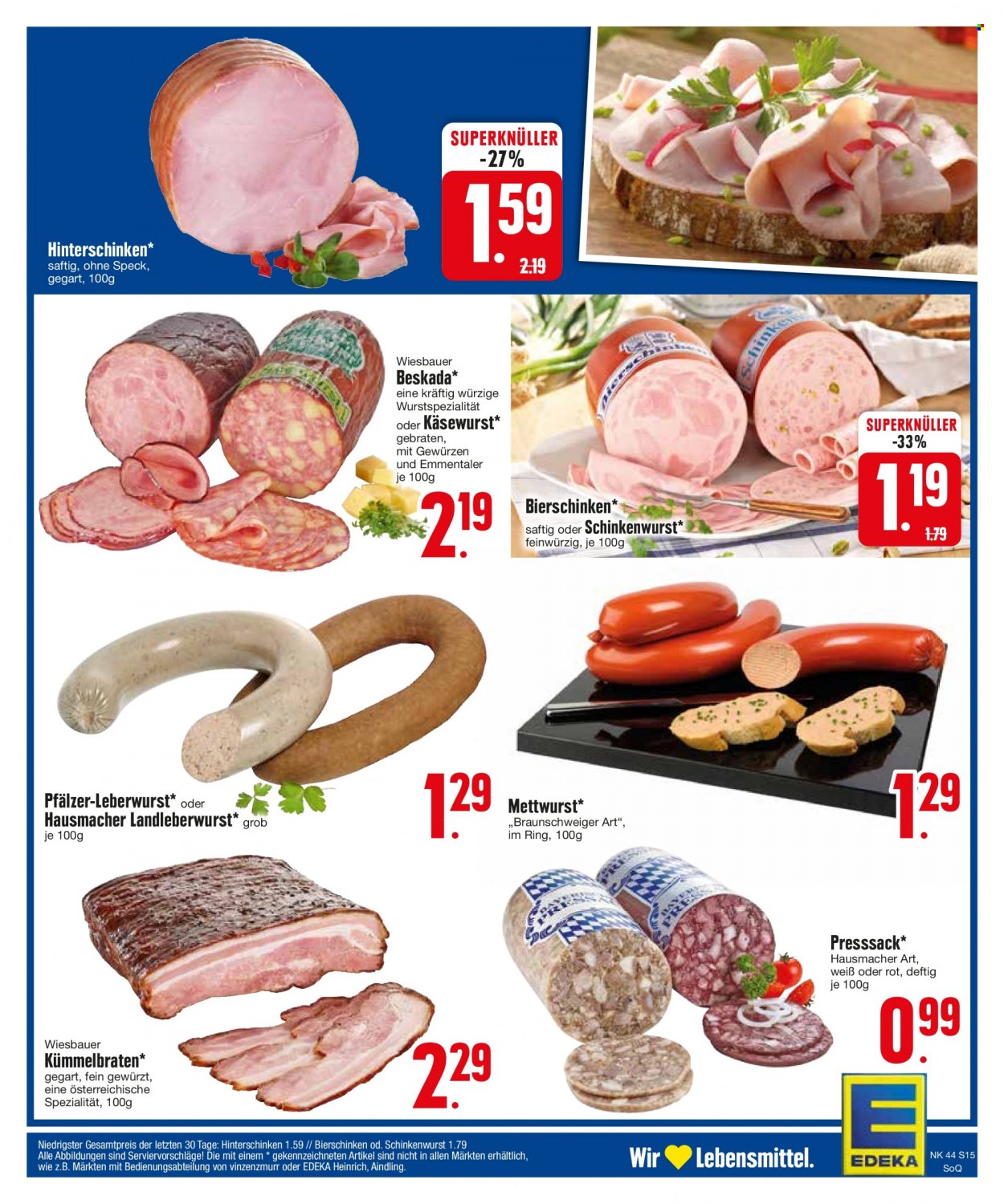 Edeka Prospekte  - 30.10.2023 - 4.11.2023. Seite 15