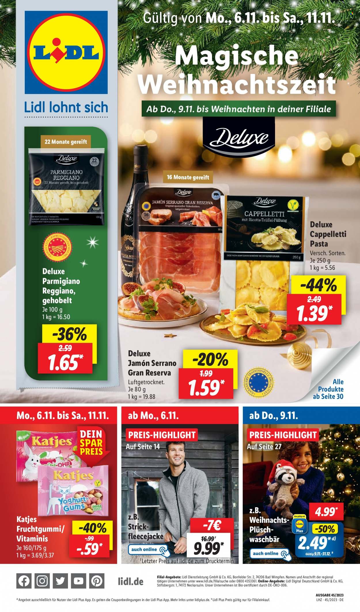 Lidl Prospekte  - 6.11.2023 - 11.11.2023. Seite 1