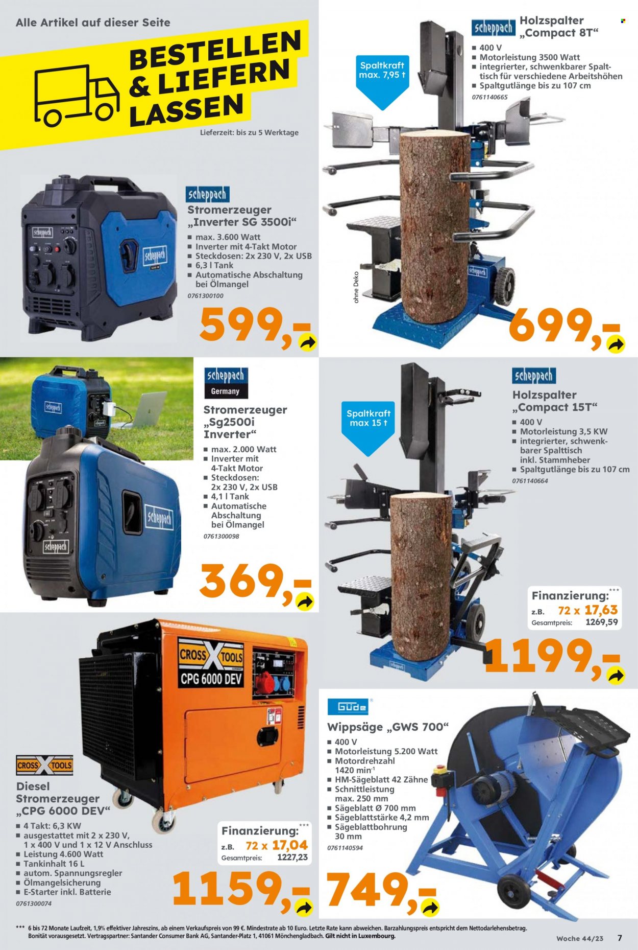 Globus Baumarkt Prospekte  - 30.10.2023 - 4.11.2023. Seite 7