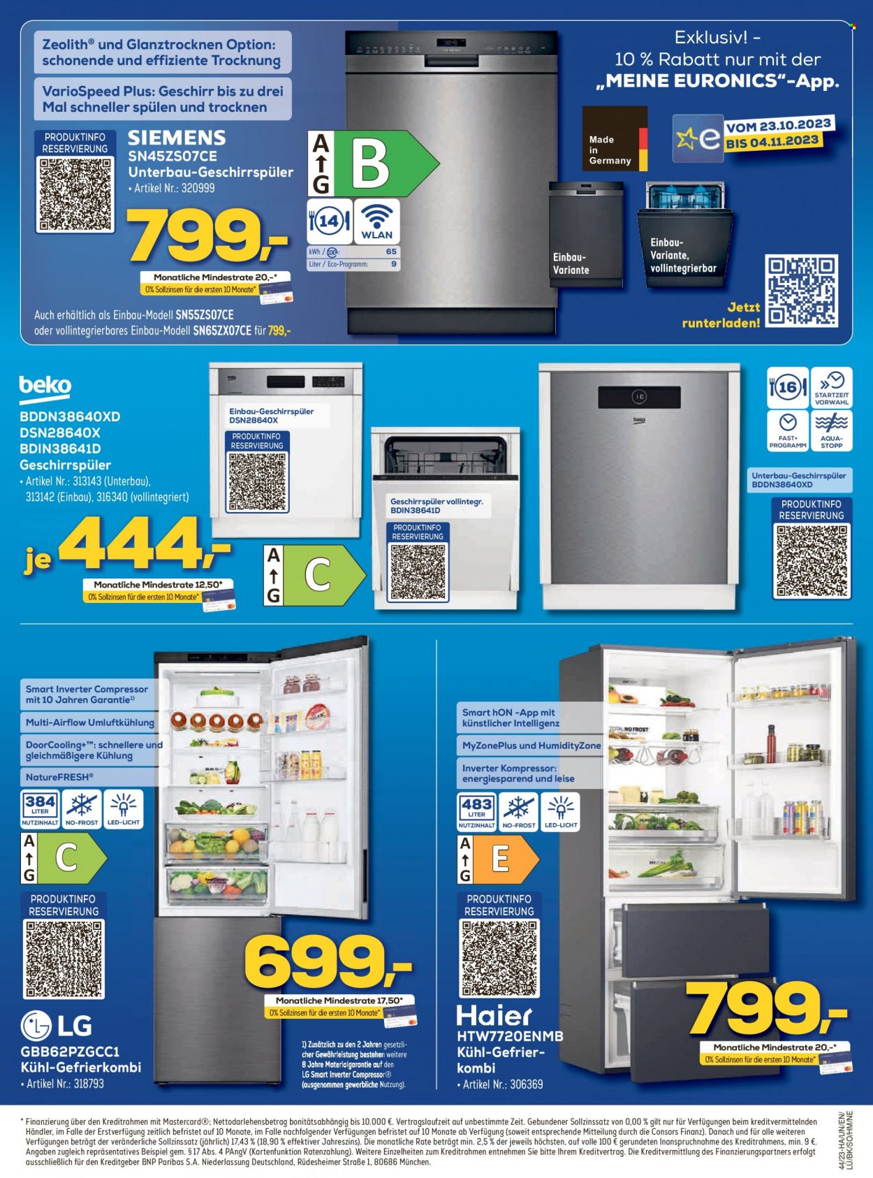 Euronics Prospekte  - 28.10.2023 - 3.11.2023. Seite 10