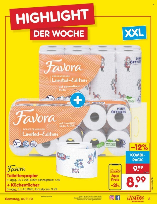 Netto Marken-Discount Prospekte  - 30.10.2023 - 4.11.2023. Seite 3