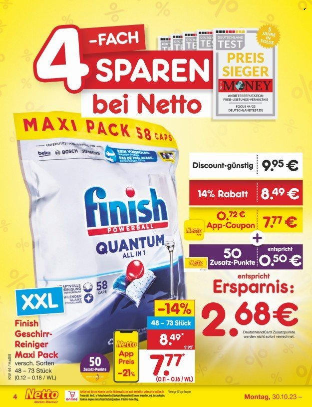 Netto Marken-Discount Prospekte  - 30.10.2023 - 4.11.2023. Seite 4