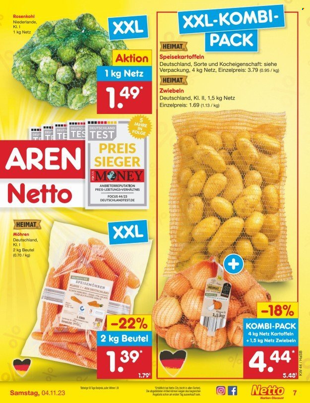 Netto Marken-Discount Prospekte  - 30.10.2023 - 4.11.2023. Seite 7