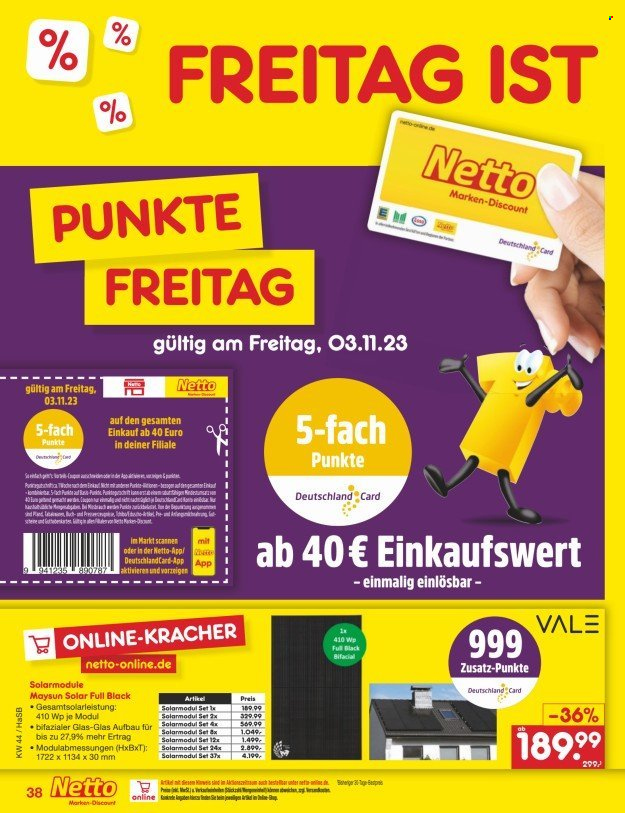 Netto Marken-Discount Prospekte  - 30.10.2023 - 4.11.2023. Seite 40