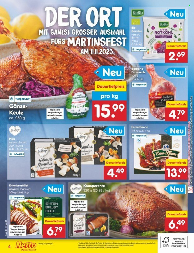 Netto Marken-Discount Prospekte  - 30.10.2023 - 4.11.2023. Seite 46
