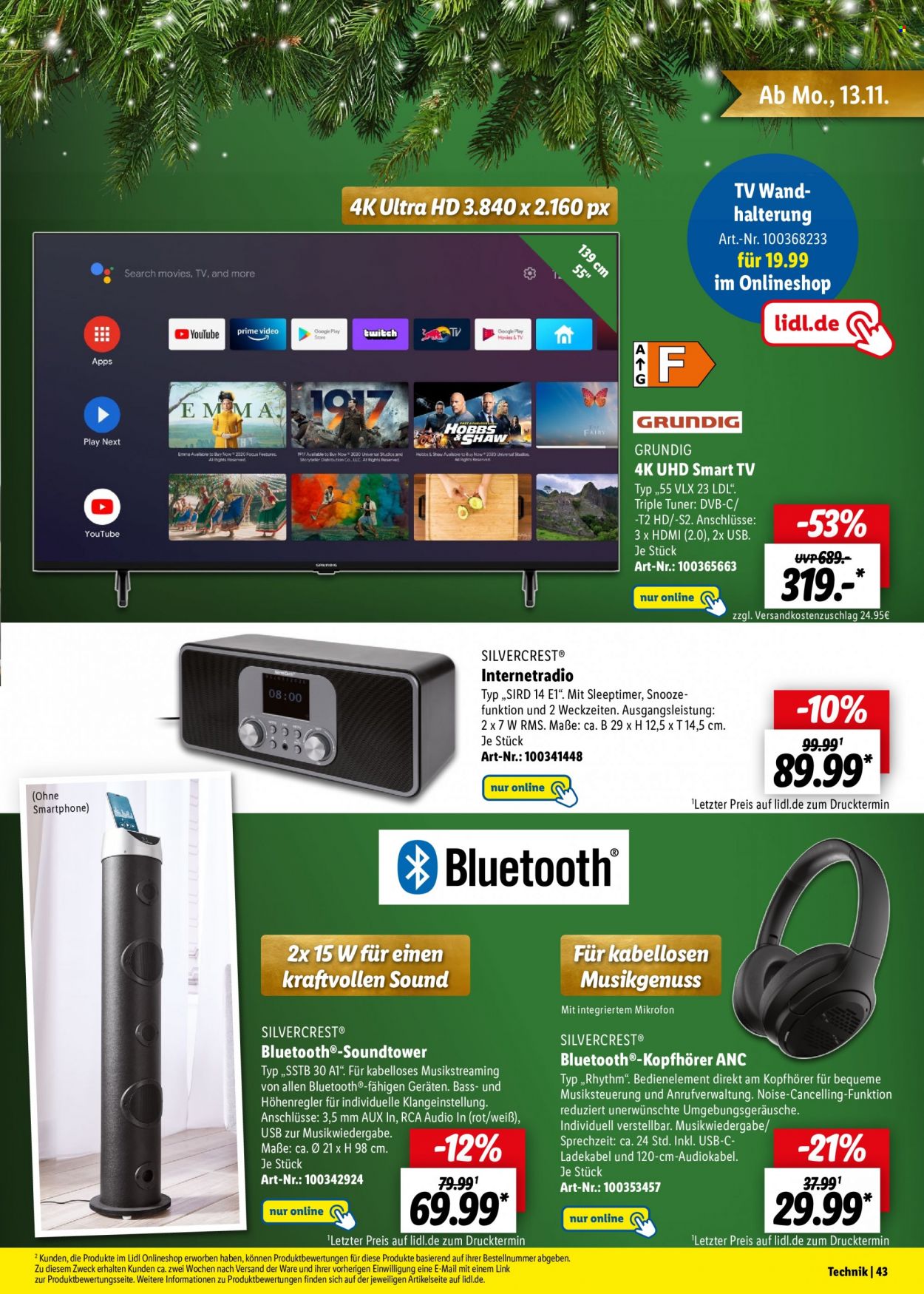 Lidl Prospekte  - 13.11.2023 - 24.12.2023. Seite 43