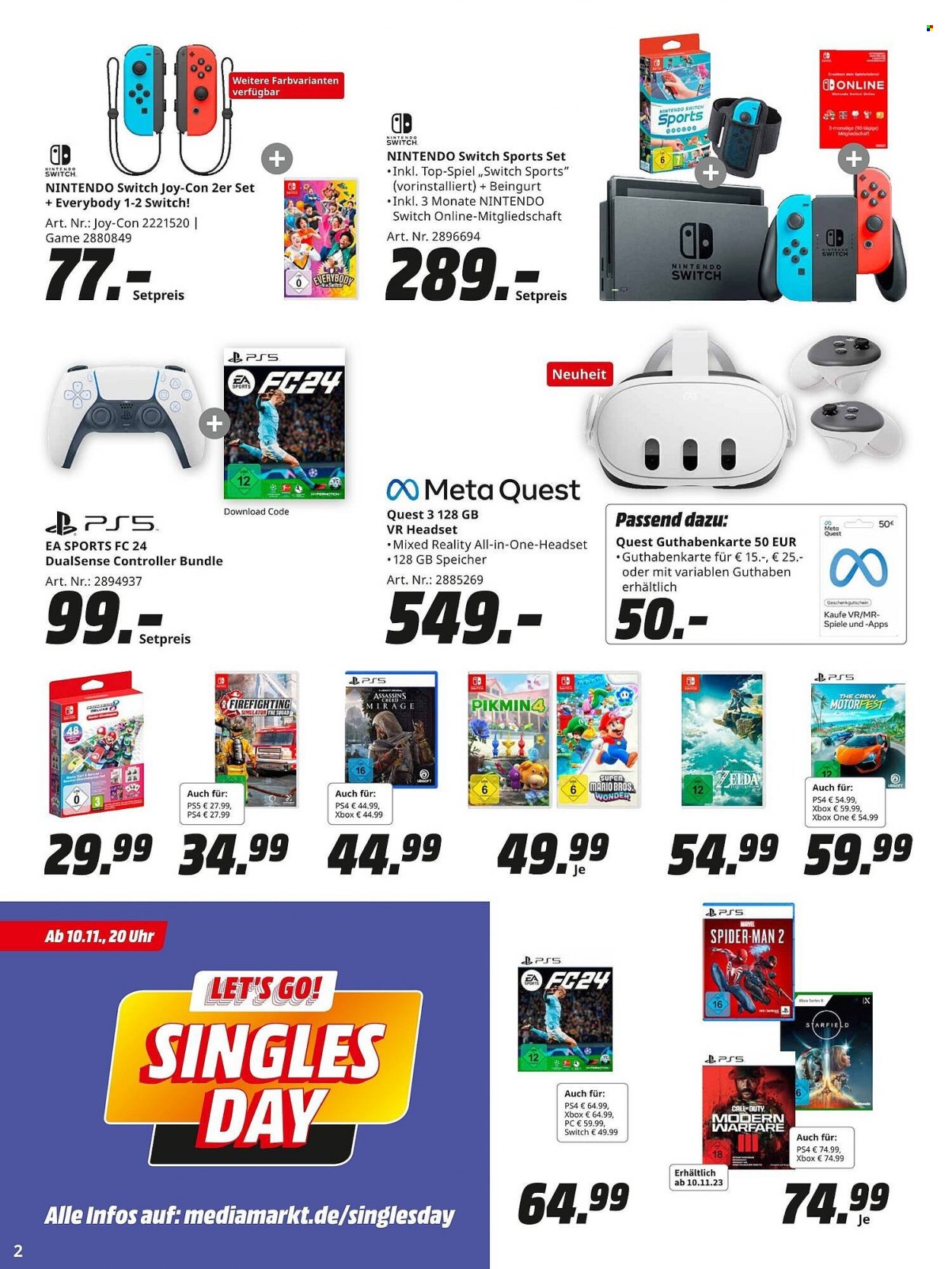 MediaMarkt Prospekte  - 31.10.2023 - 11.11.2023. Seite 2
