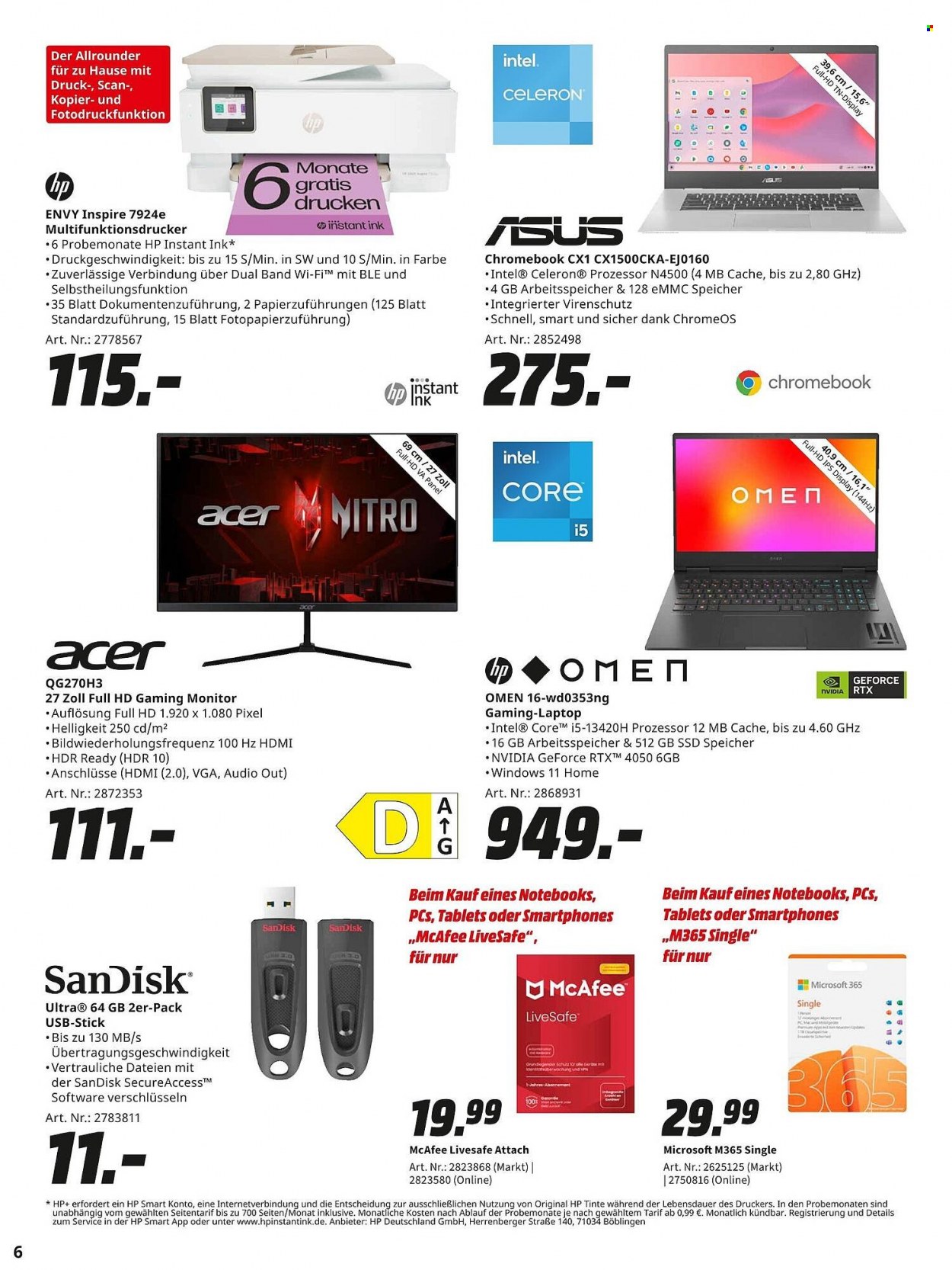 MediaMarkt Prospekte  - 31.10.2023 - 11.11.2023. Seite 6