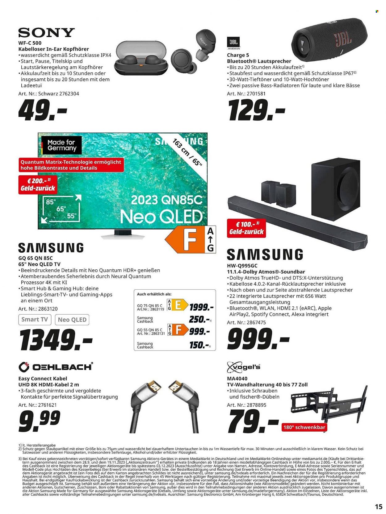 MediaMarkt Prospekte  - 31.10.2023 - 11.11.2023. Seite 15