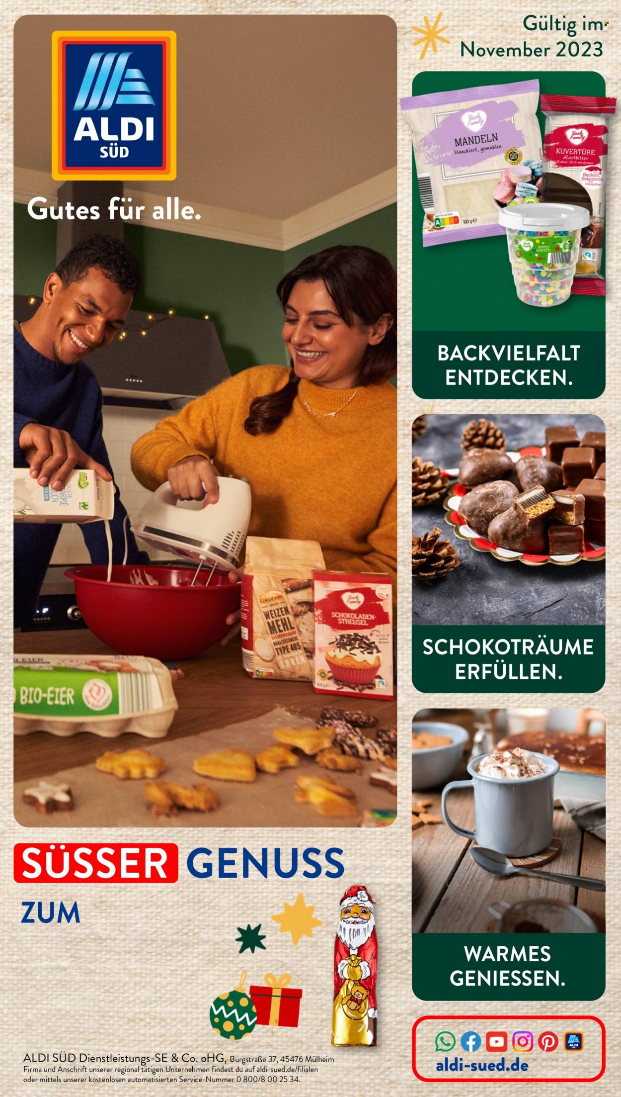 ALDI SÜD Prospekte  - 1.11.2023 - 30.11.2023. Seite 1
