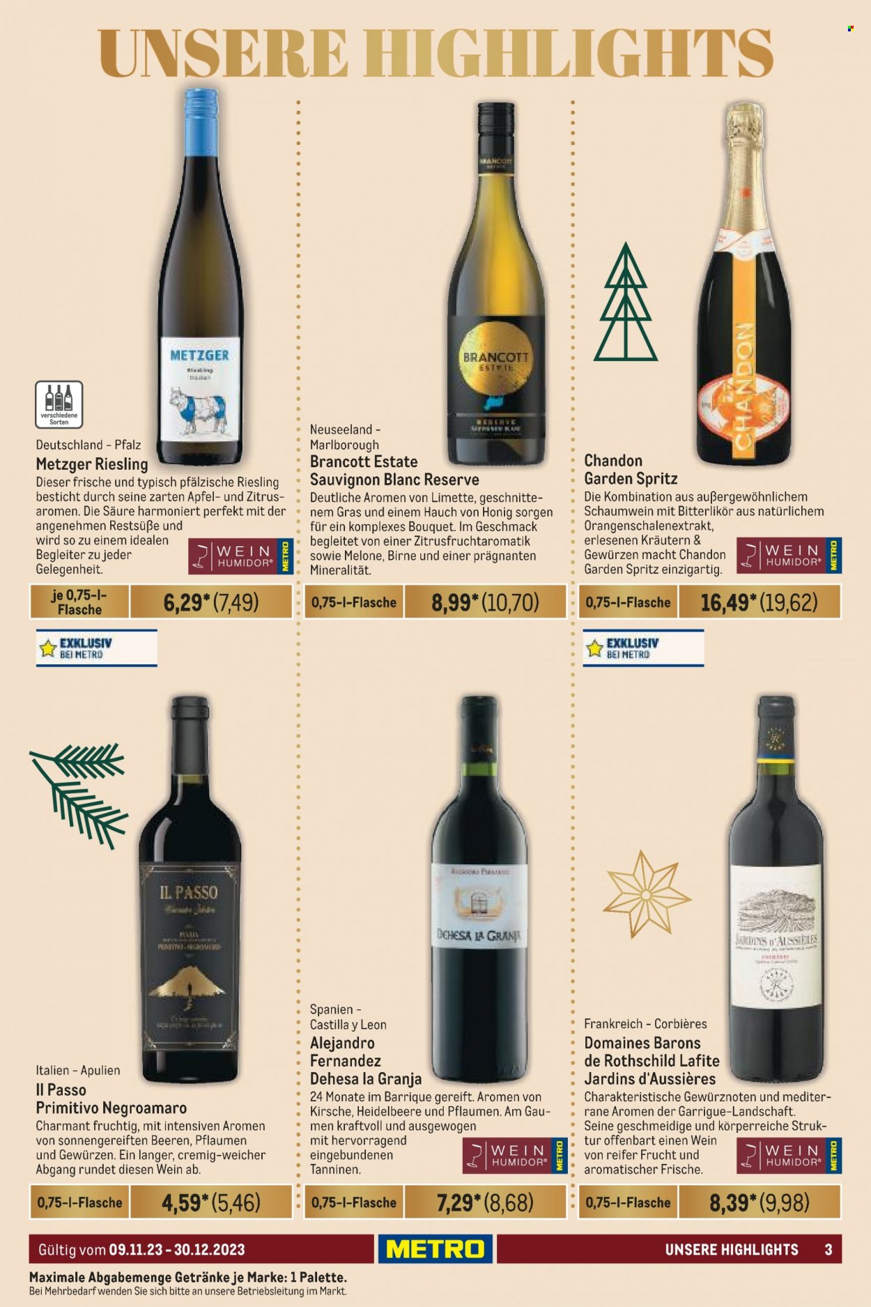 Metro Prospekte  - 9.11.2023 - 30.12.2023. Seite 3
