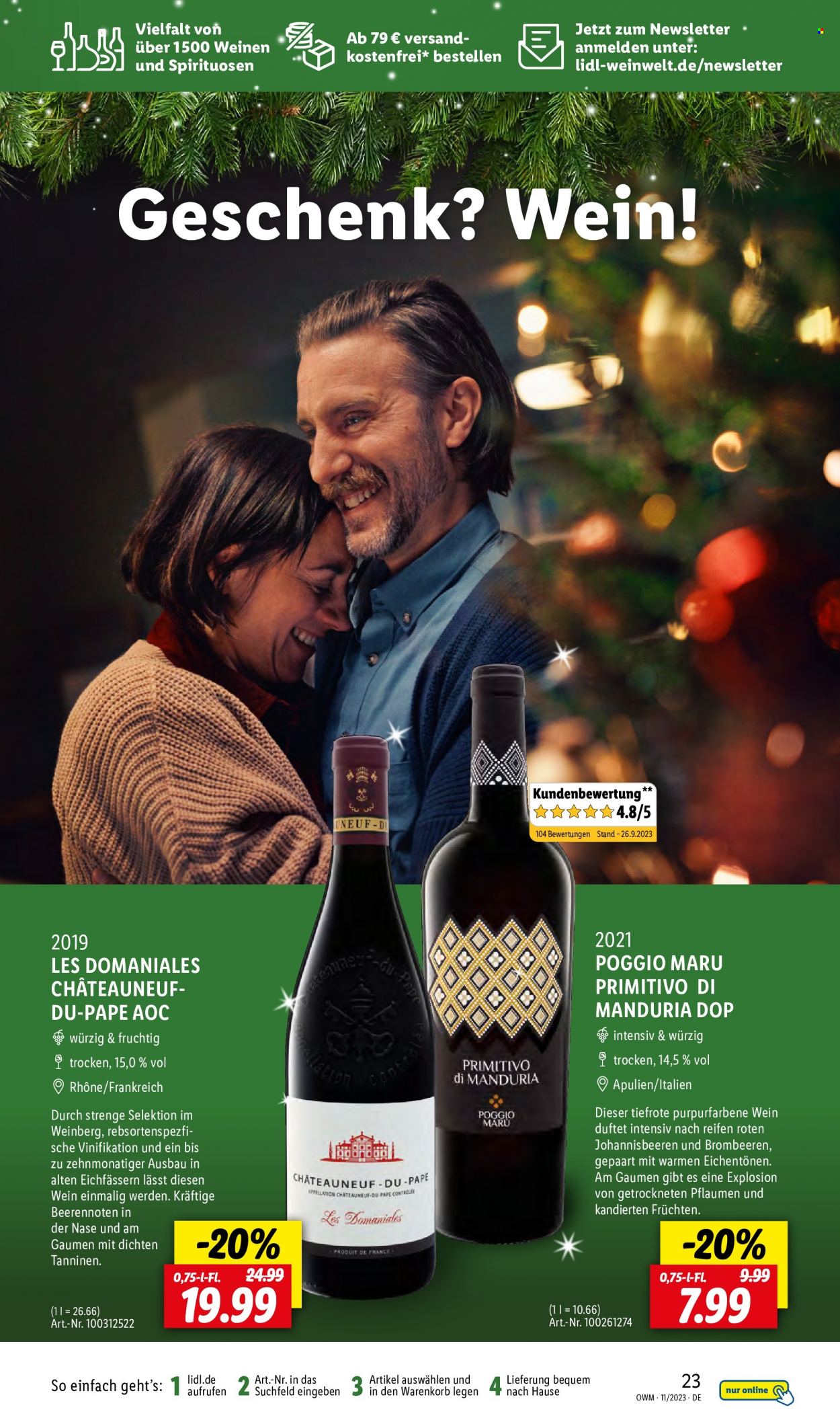 Lidl Prospekte  - 1.11.2023 - 30.11.2023. Seite 23