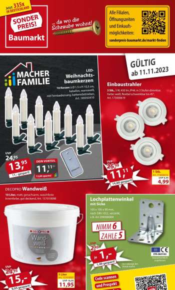 Prospekte Sonderpreis-Baumarkt - 11.11.2023 - 17.11.2023.