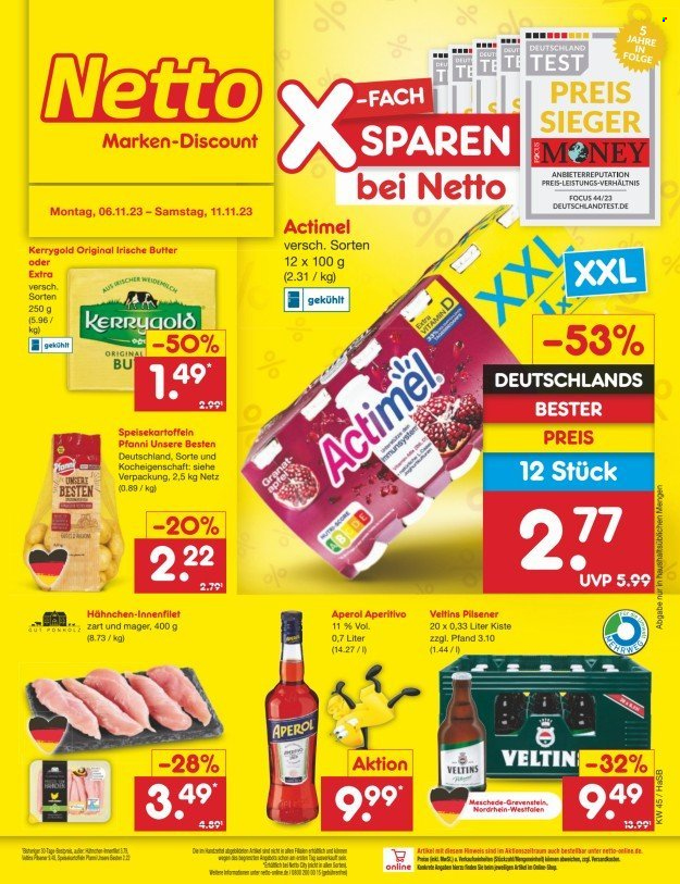 Netto Marken-Discount Prospekte  - 6.11.2023 - 11.11.2023. Seite 1