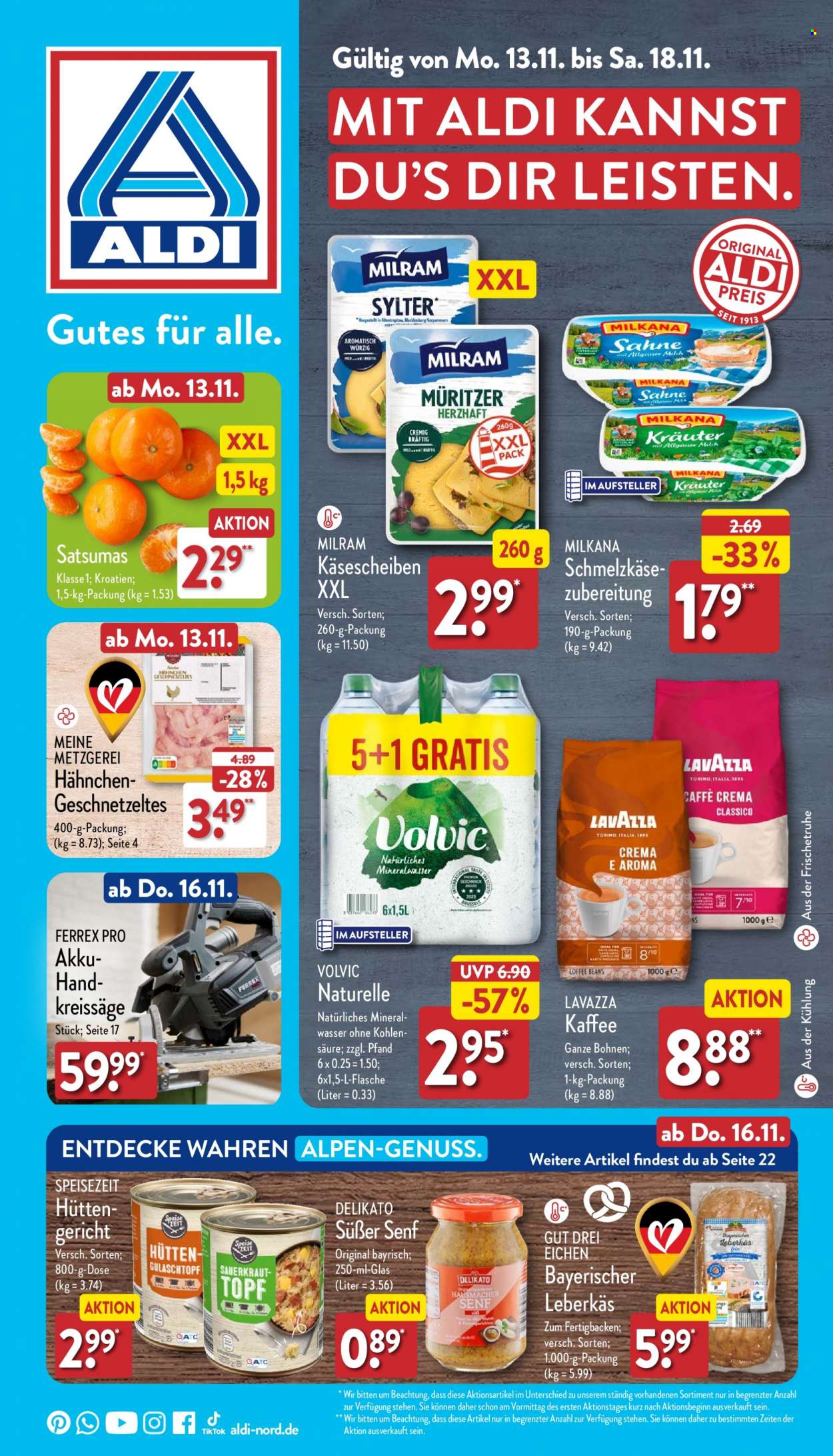ALDI Nord Prospekte  - 13.11.2023 - 18.11.2023. Seite 1