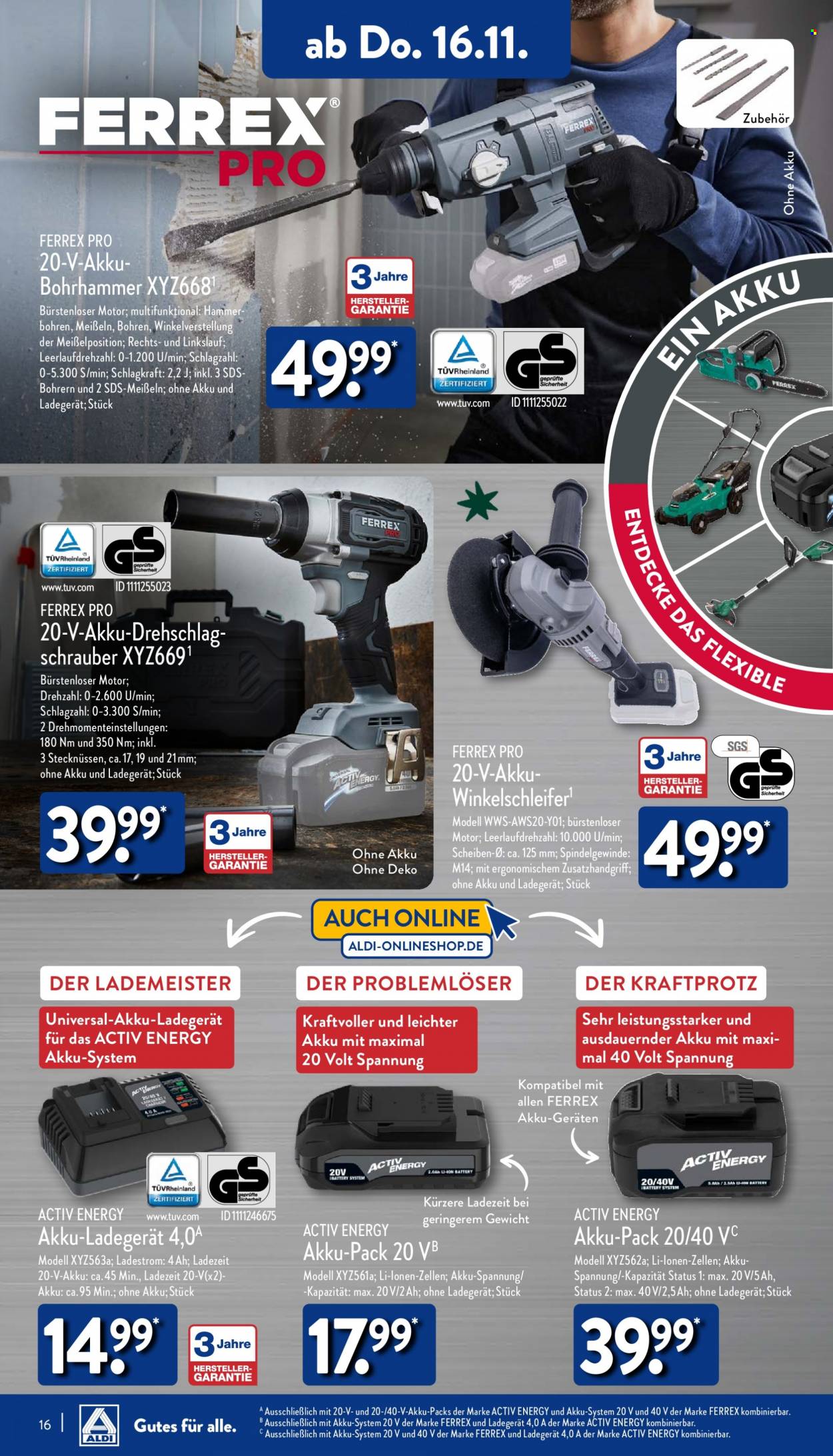 ALDI Nord Prospekte  - 13.11.2023 - 18.11.2023. Seite 16