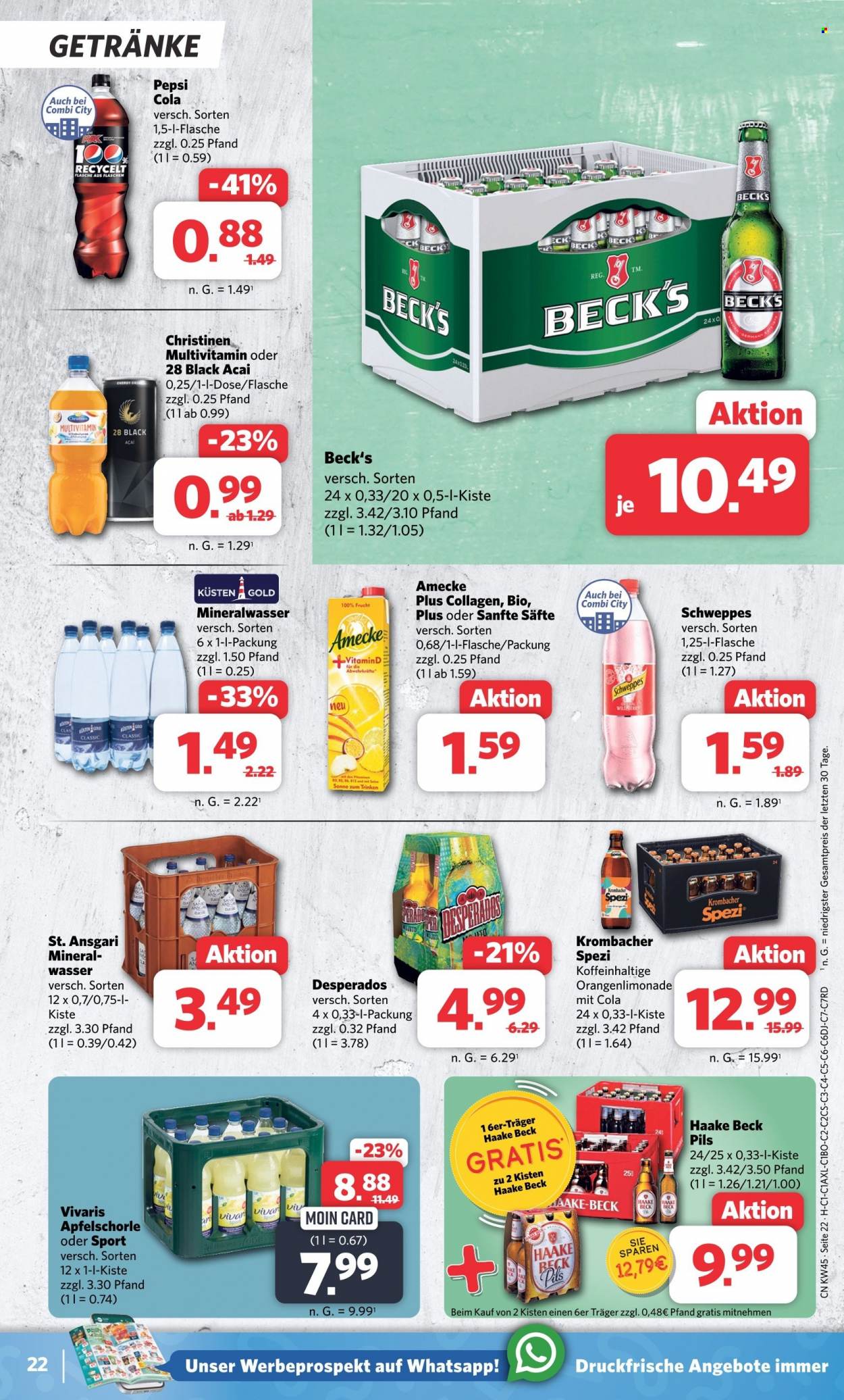Combi Prospekte  - 6.11.2023 - 11.11.2023. Seite 22