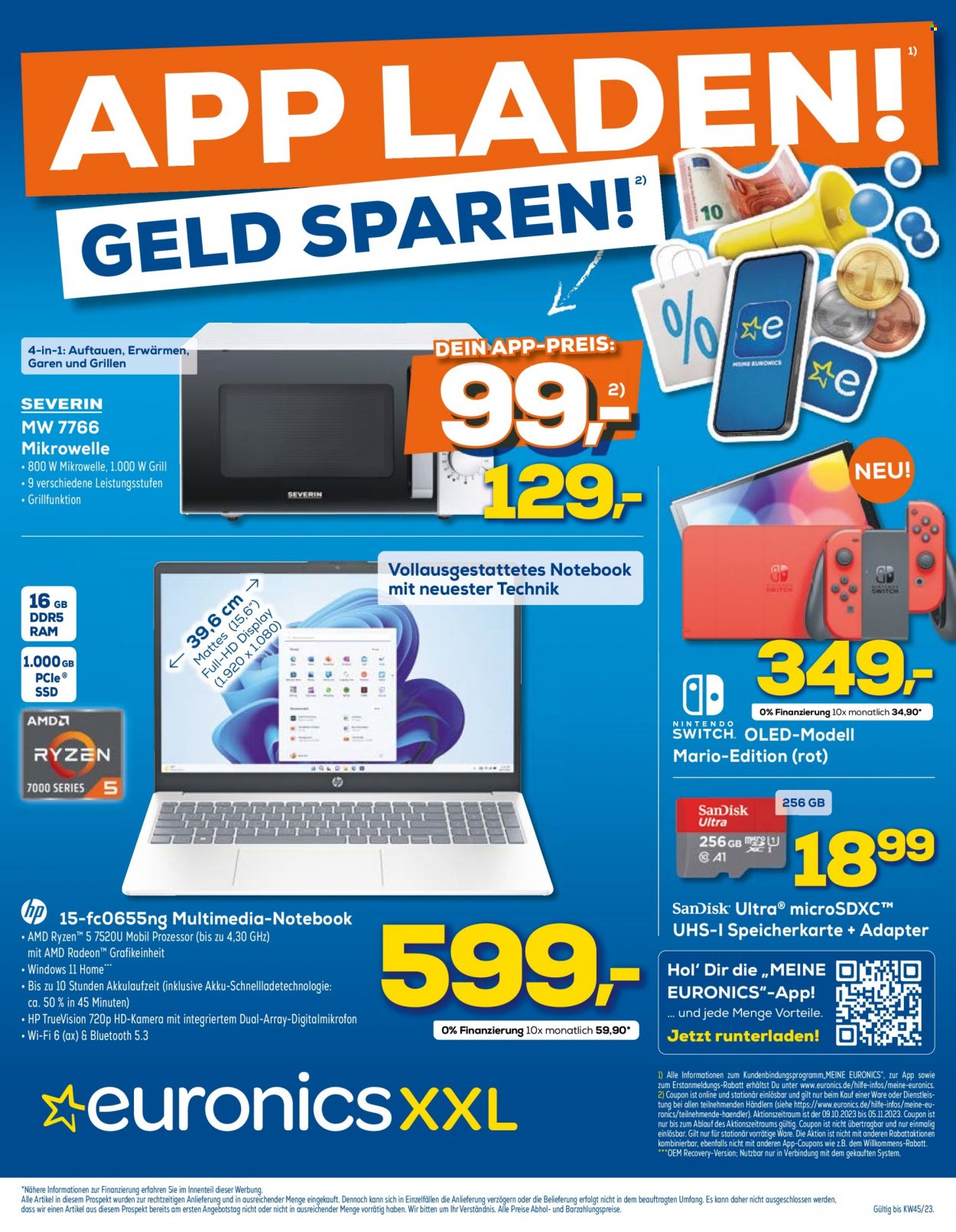 Euronics Prospekte  - 5.11.2023 - 12.11.2023. Seite 1