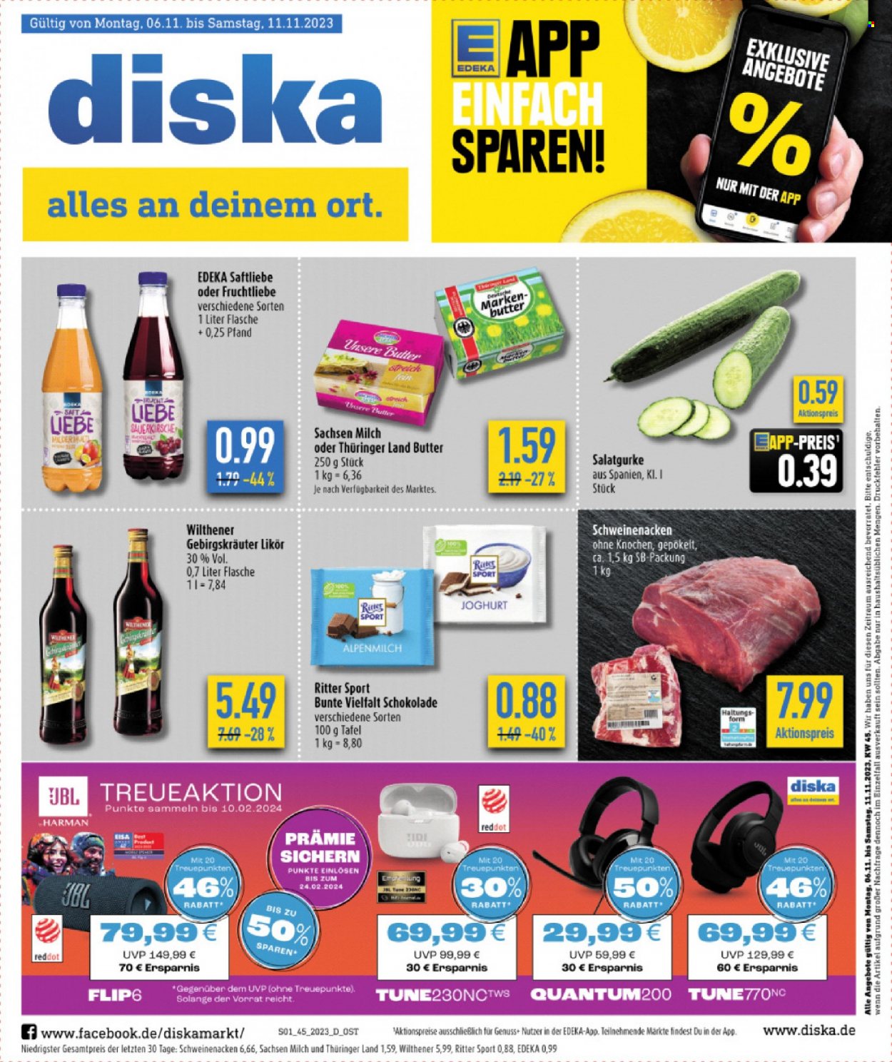 Diska Prospekte  - 6.11.2023 - 11.11.2023. Seite 1