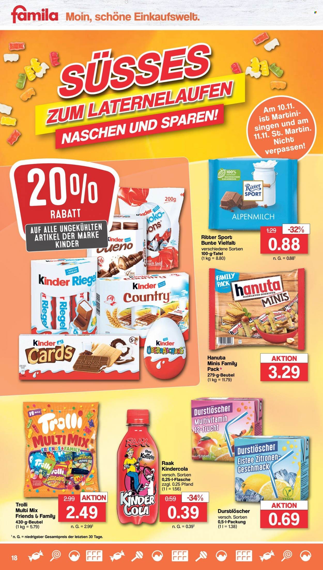 famila Prospekte  - 6.11.2023 - 11.11.2023. Seite 18