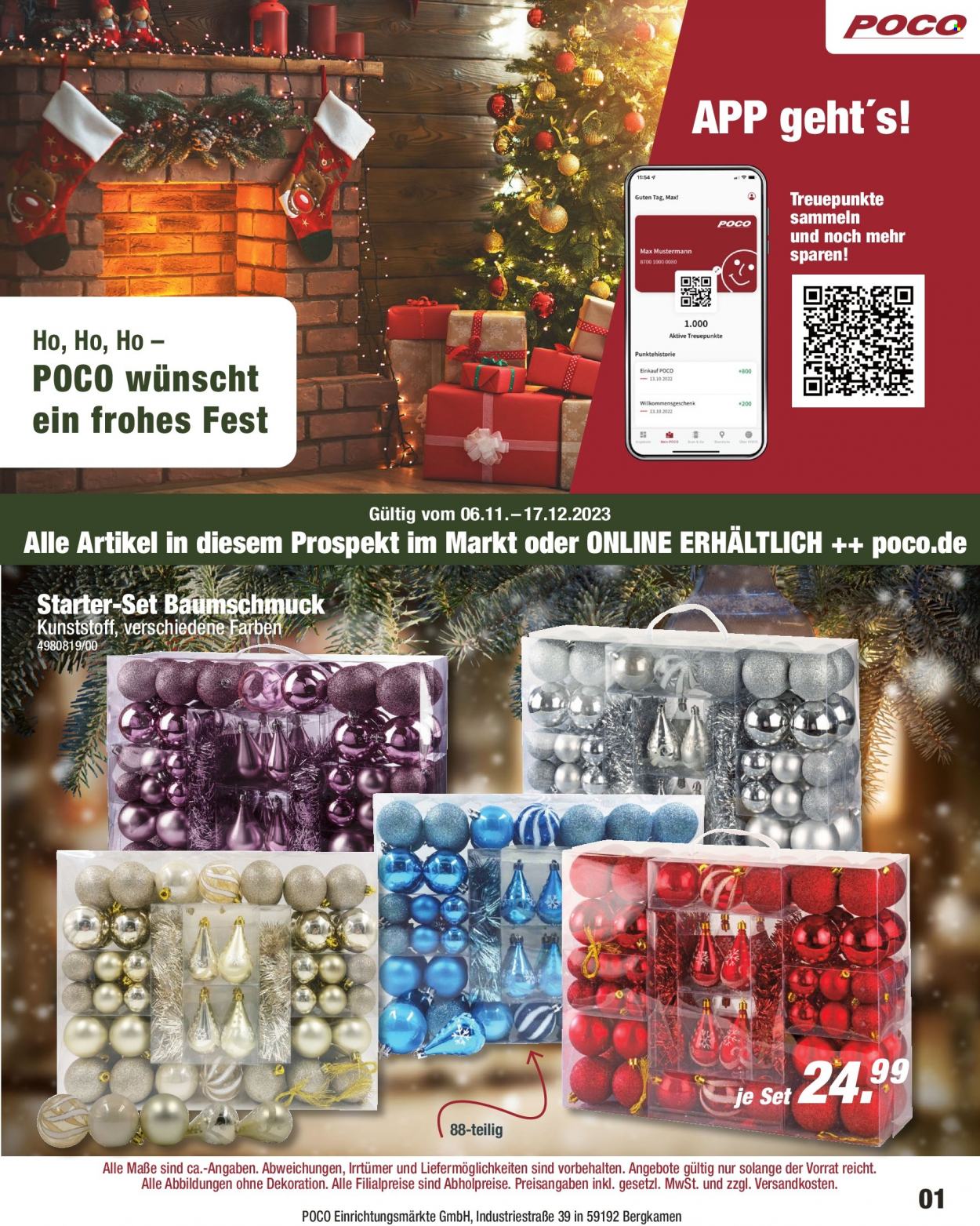 Poco Prospekte  - 6.11.2023 - 17.12.2023. Seite 1