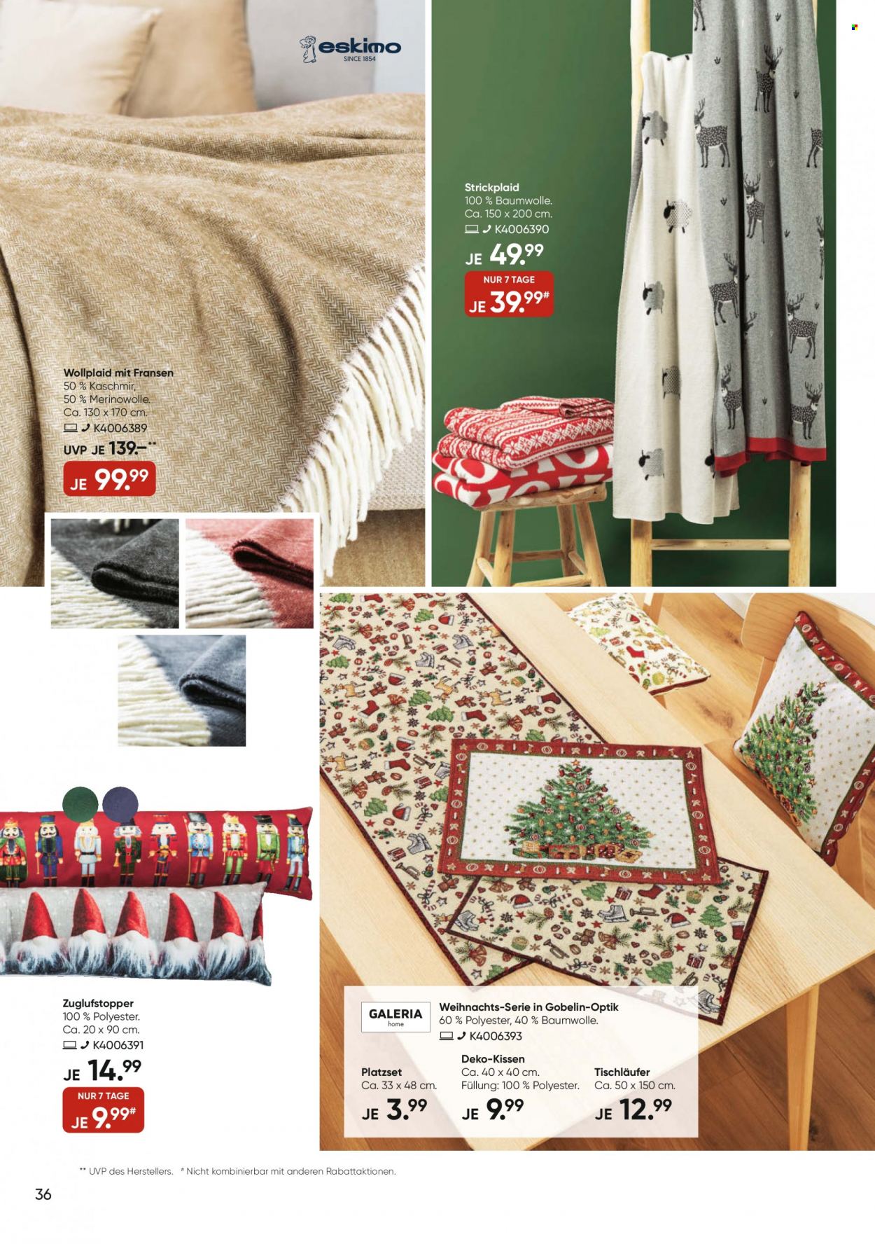 GALERIA Karstadt Kaufhof Prospekte  - 8.11.2023 - 14.11.2023. Seite 36