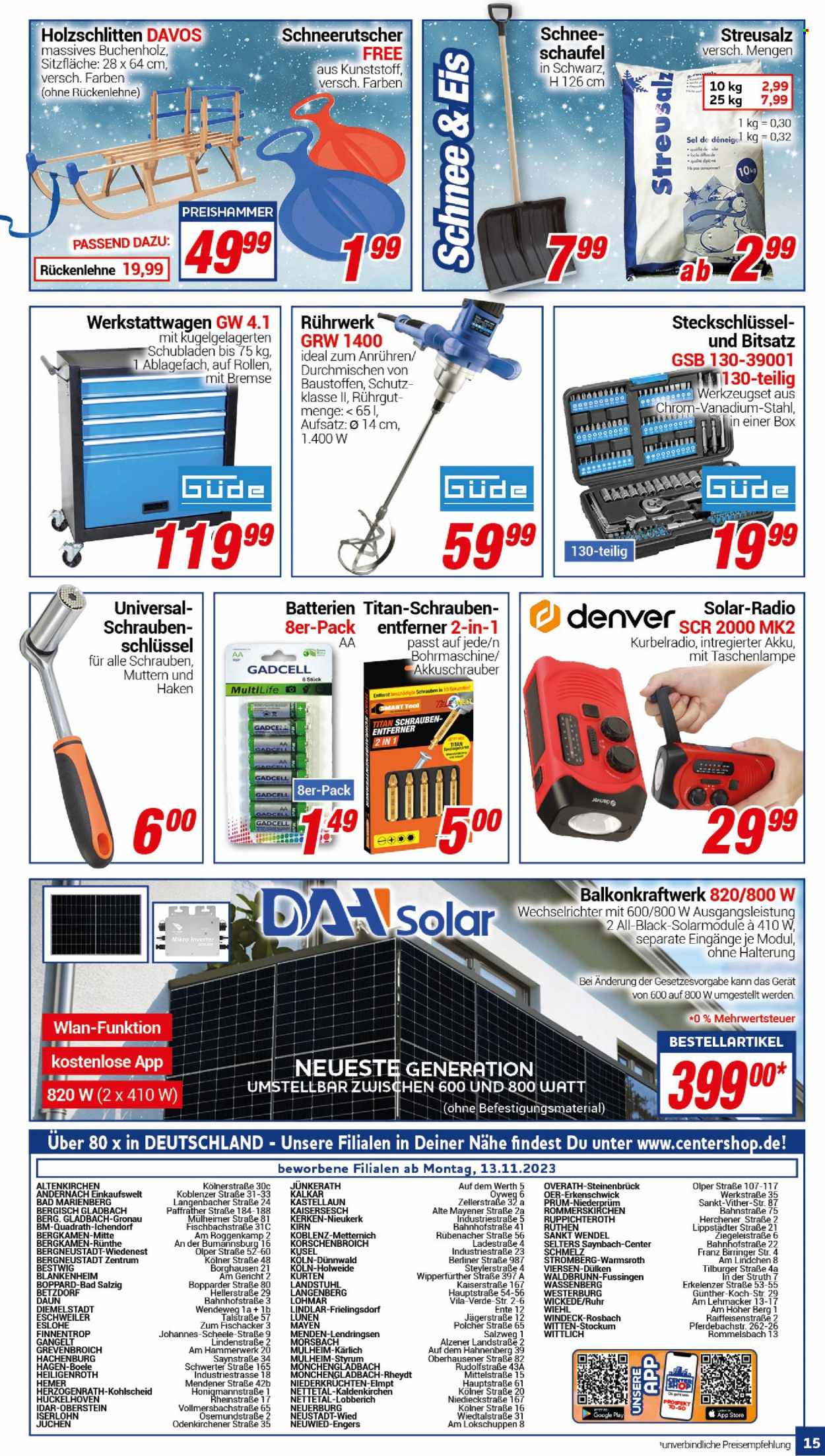CENTERSHOP Prospekte  - 13.11.2023 - 18.11.2023. Seite 15