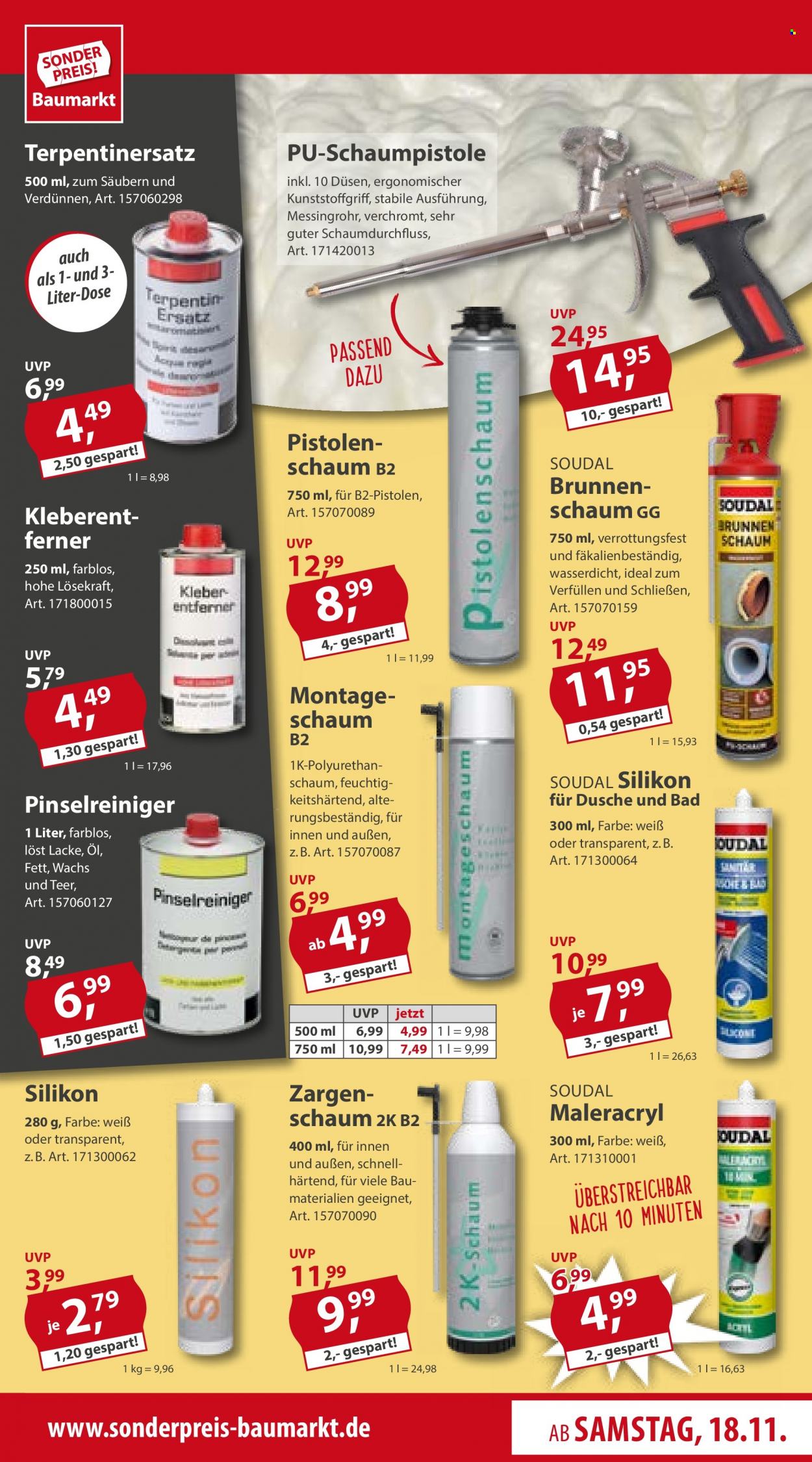 Sonderpreis-Baumarkt Prospekte  - 18.11.2023 - 24.11.2023. Seite 19