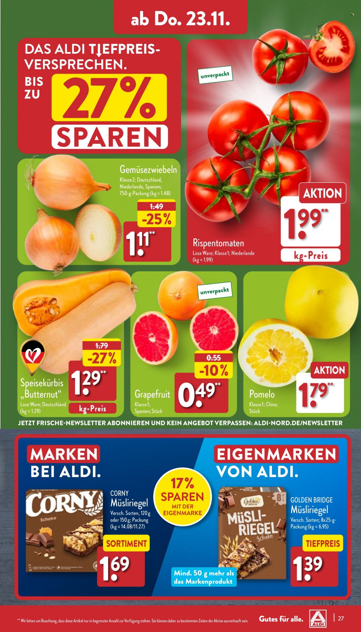 ALDI Nord Prospekte  - 20.11.2023 - 25.11.2023. Seite 27