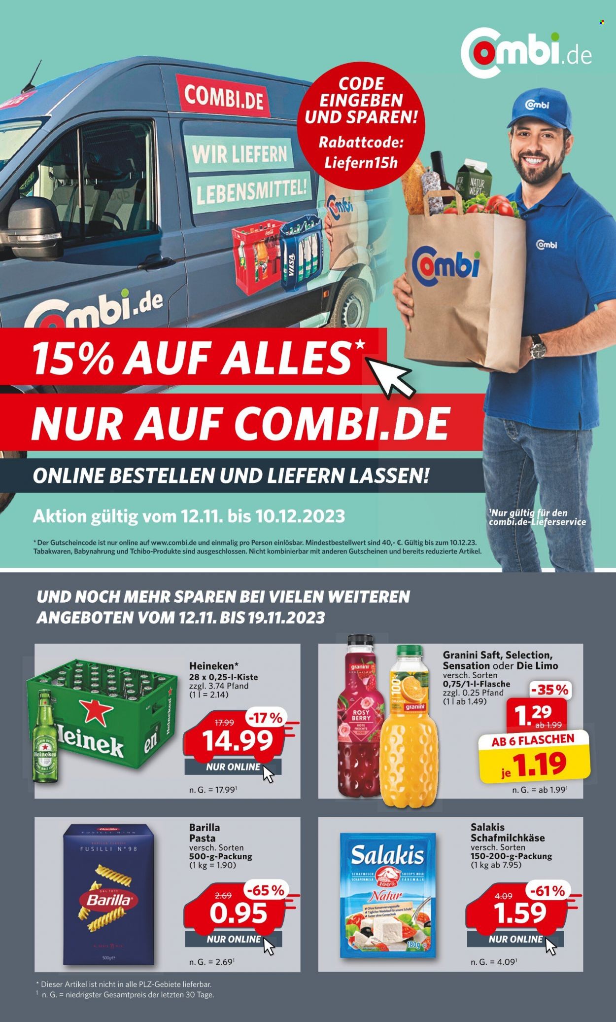 Combi Prospekte  - 12.11.2023 - 10.12.2023. Seite 1