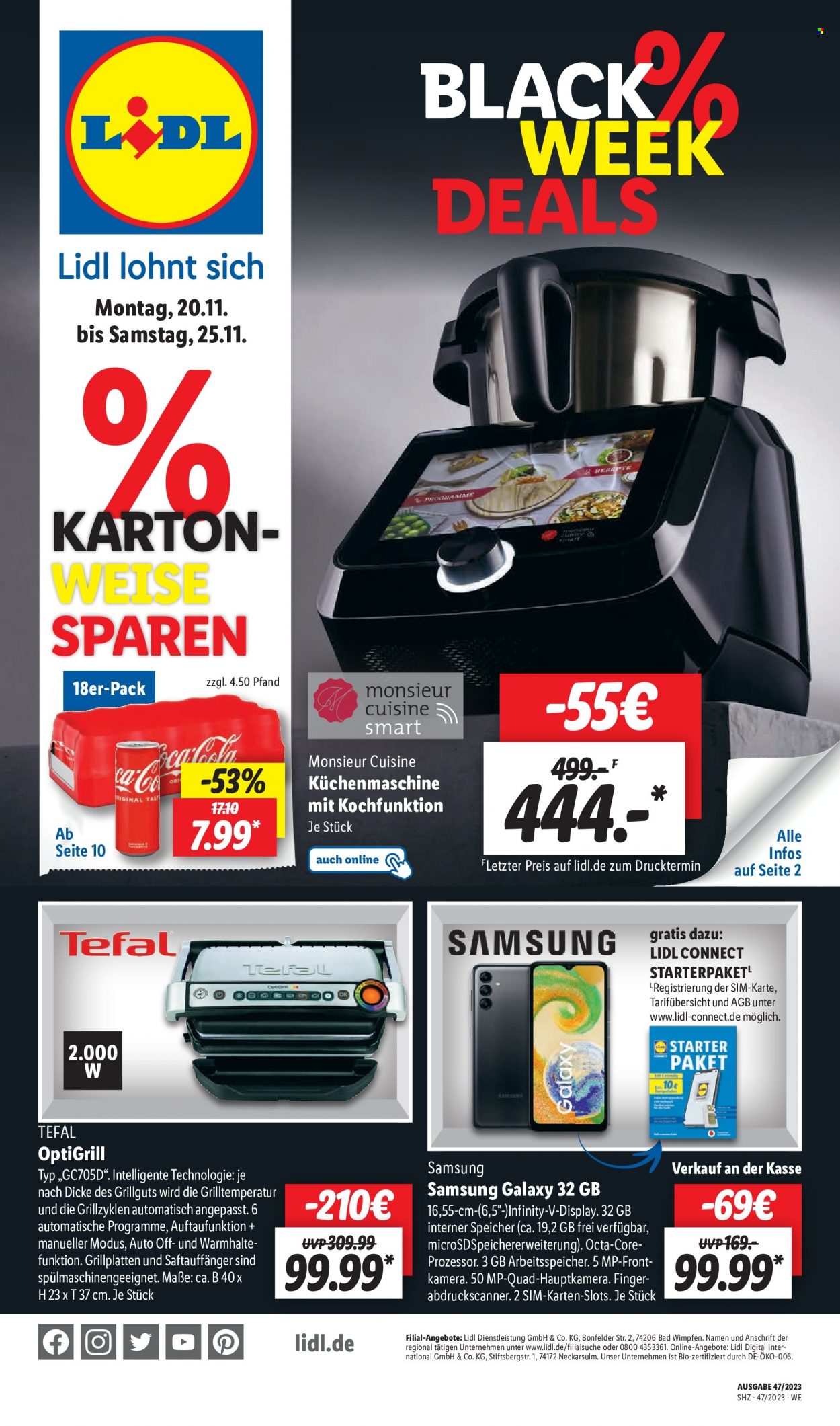 Lidl Prospekte  - 20.11.2023 - 25.11.2023. Seite 1