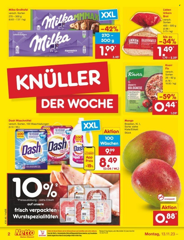 Netto Marken-Discount Prospekte  - 13.11.2023 - 18.11.2023. Seite 2